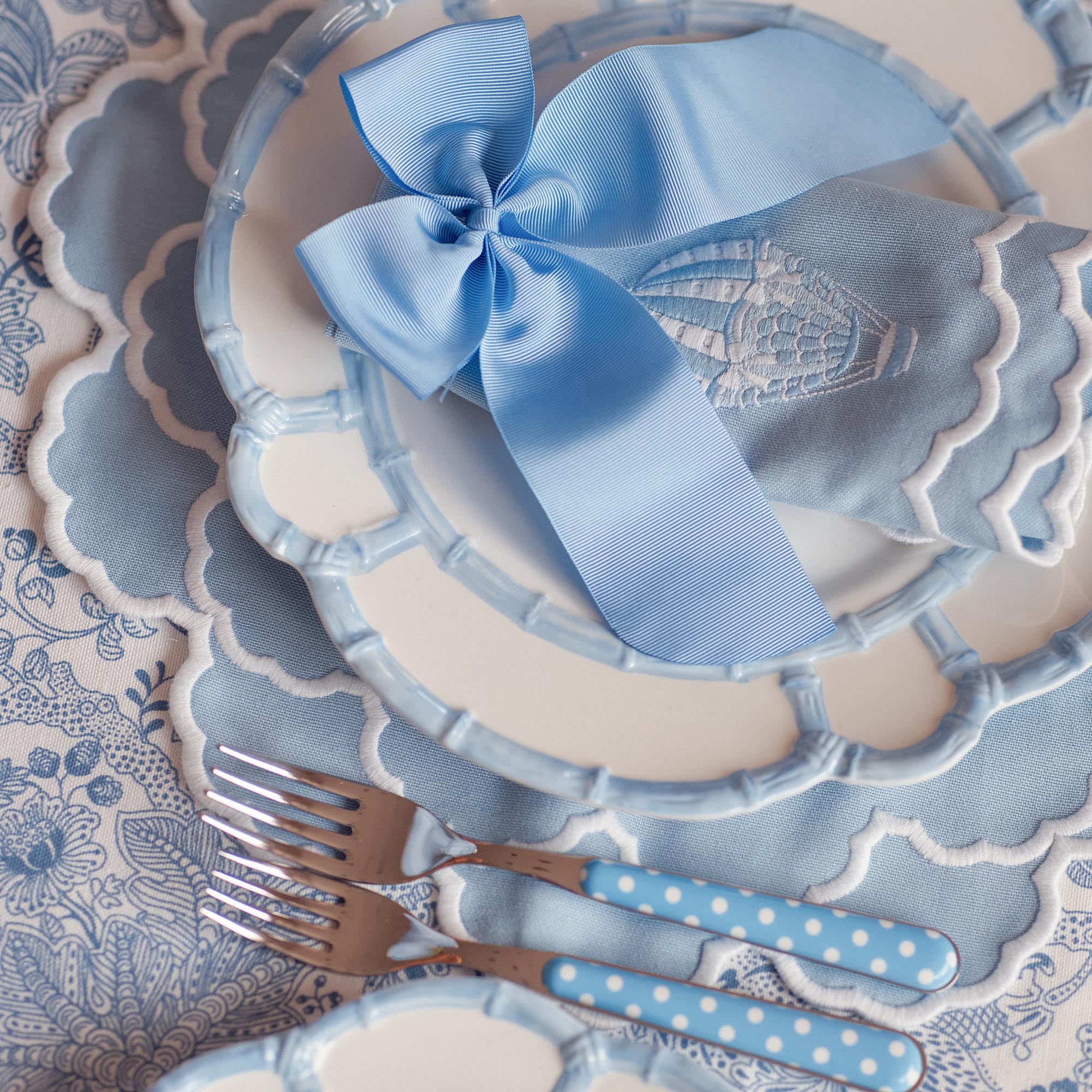 Personalisable Blue Grosgrain Bow - Image 5