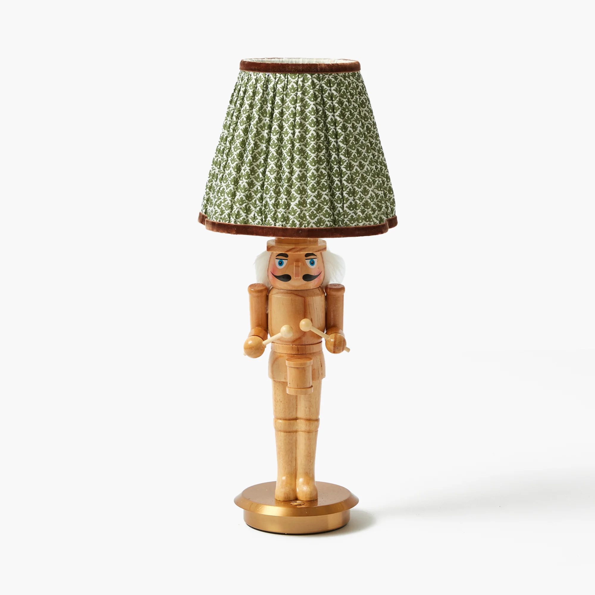 Olive & Chocolate Lotus Lampshade (18cm) - Image 6