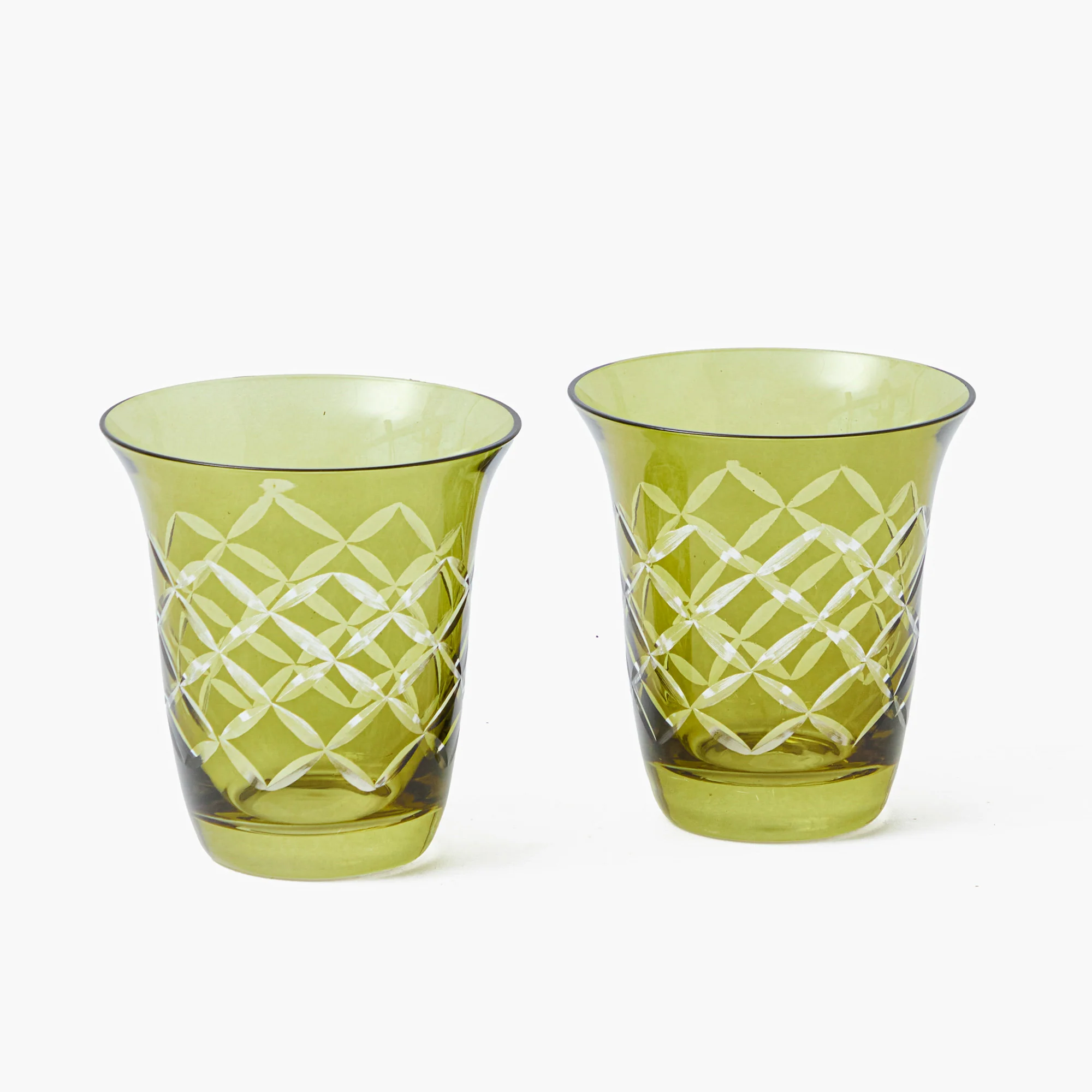 Olive Engraved Water Glasses (Set of 4) - Image 13