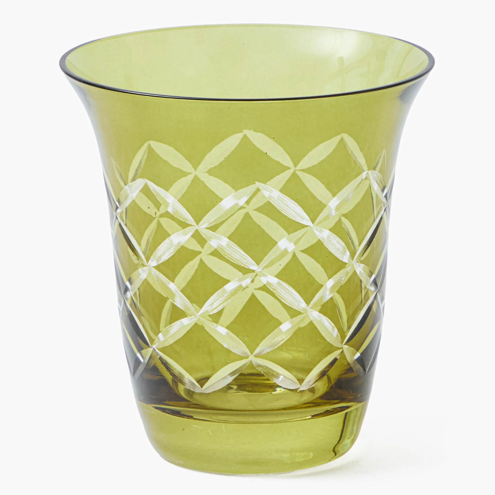 Olive Engraved Water Glasses (Set of 4) - Image 5
