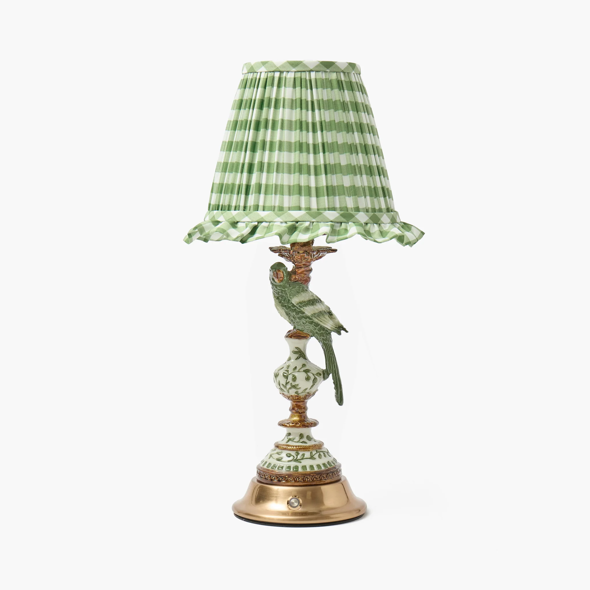 Olive Gingham Ruffle Lampshade (18cm) - Image 12