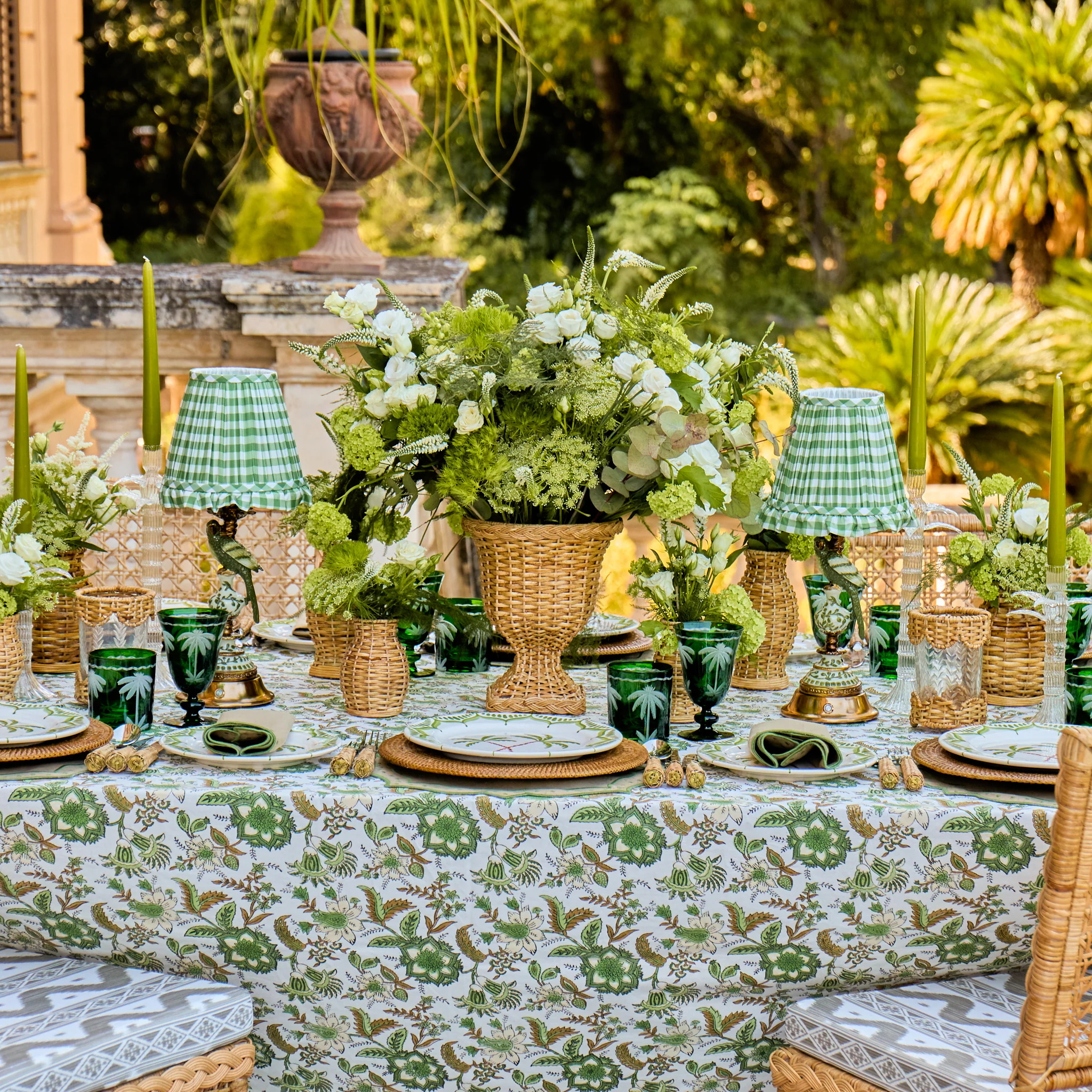 Emerald Palm Tree Glassware (Set of 8) - Image 5