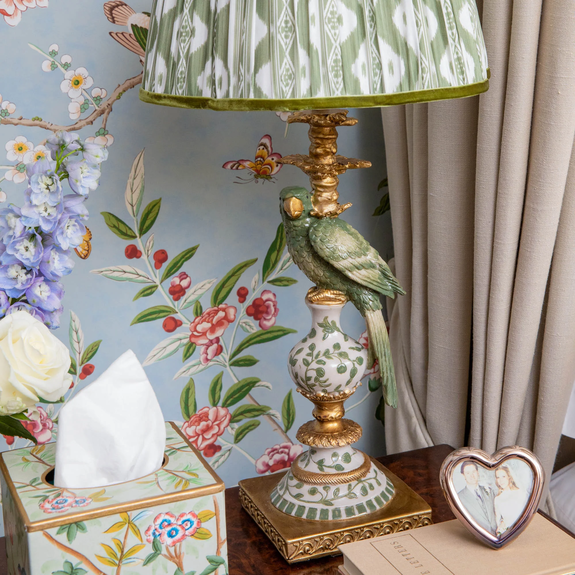 Olive Ikat Lampshade (30cm) - Image 8
