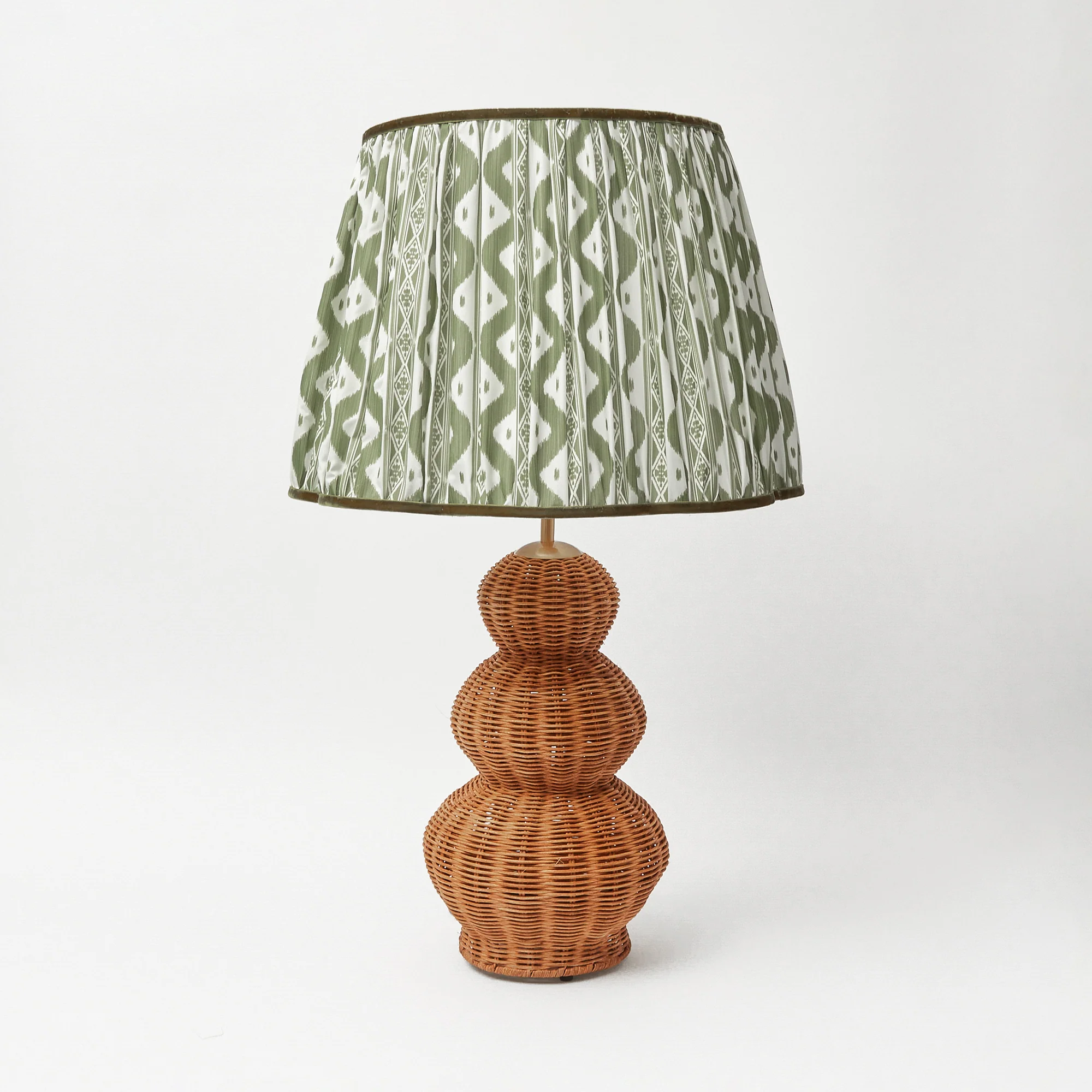 Olive Ikat Lampshade (40cm) - Image 3