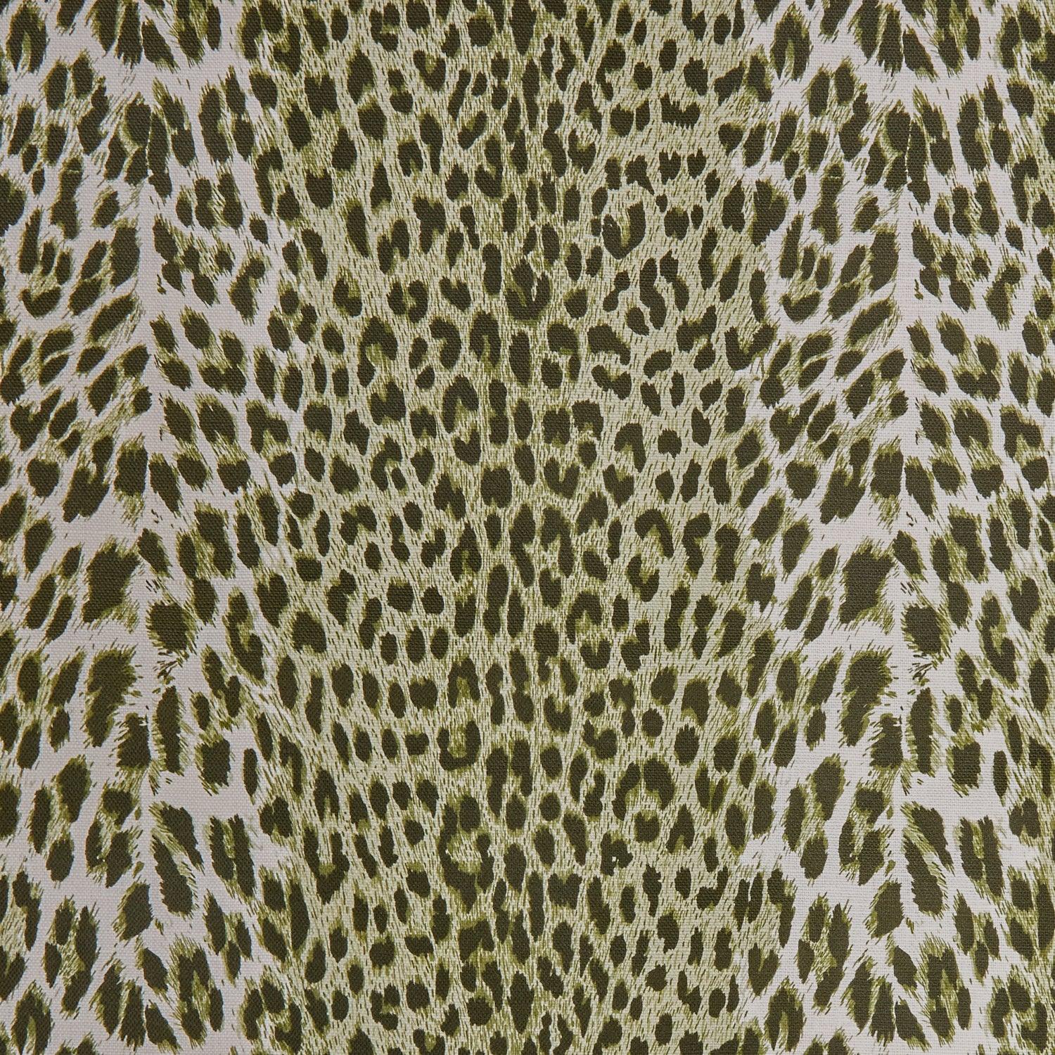 Olive Green Leopard Fabric - Image 2