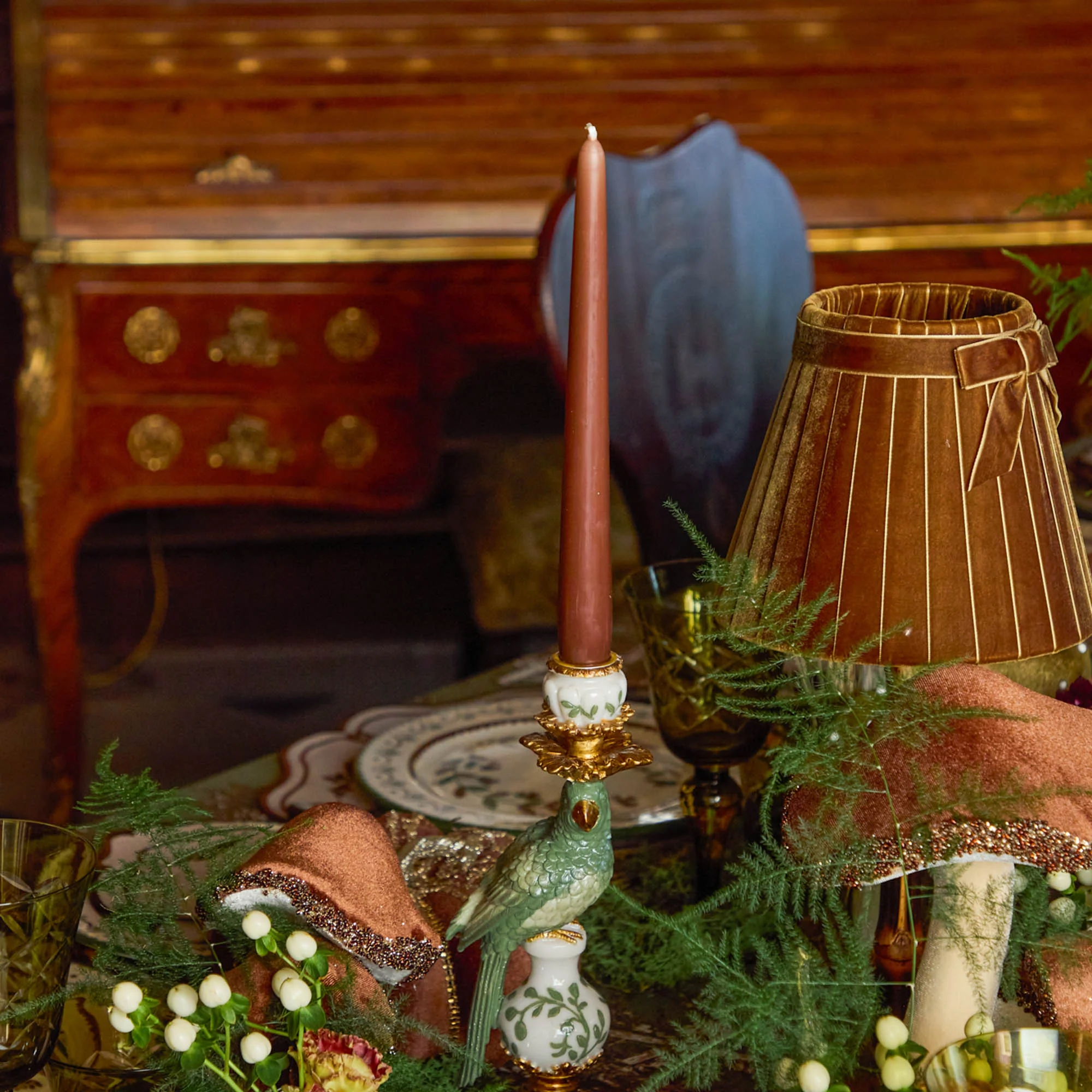 Olive Parrot Candle Holders (Pair) - Image 22
