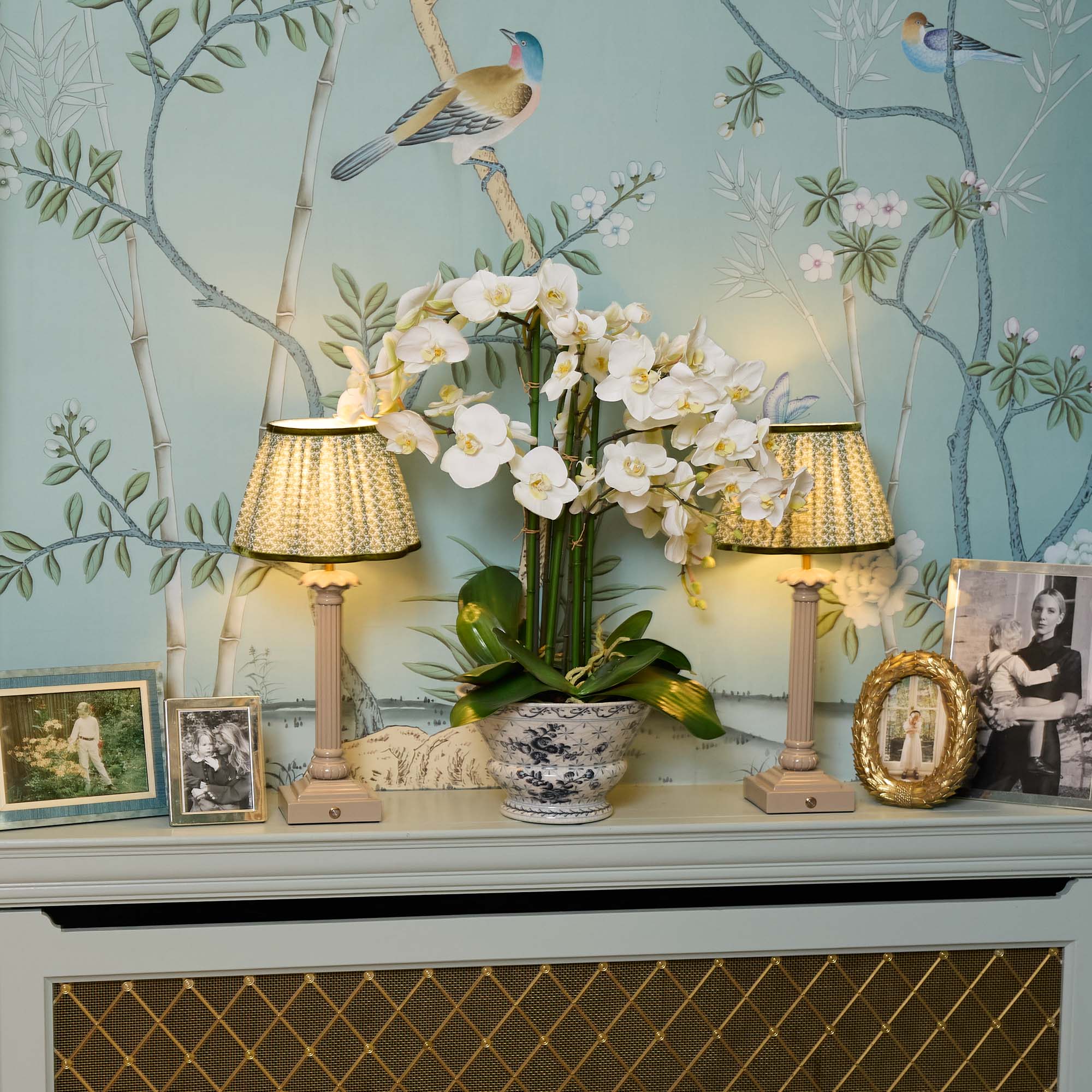 Olive Lotus Lampshade (22cm) - Image 12