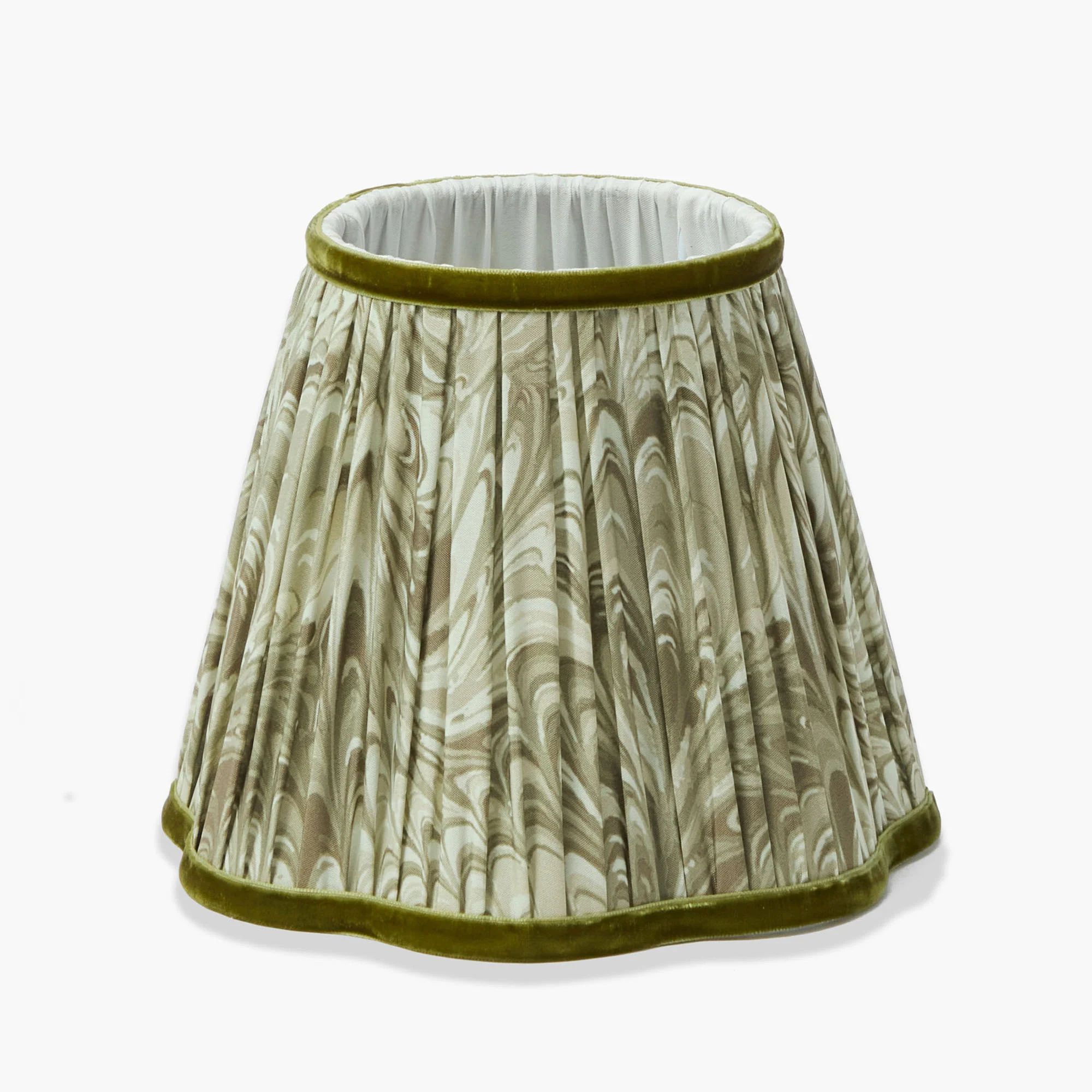 Olive Marbled Lampshade (18cm)