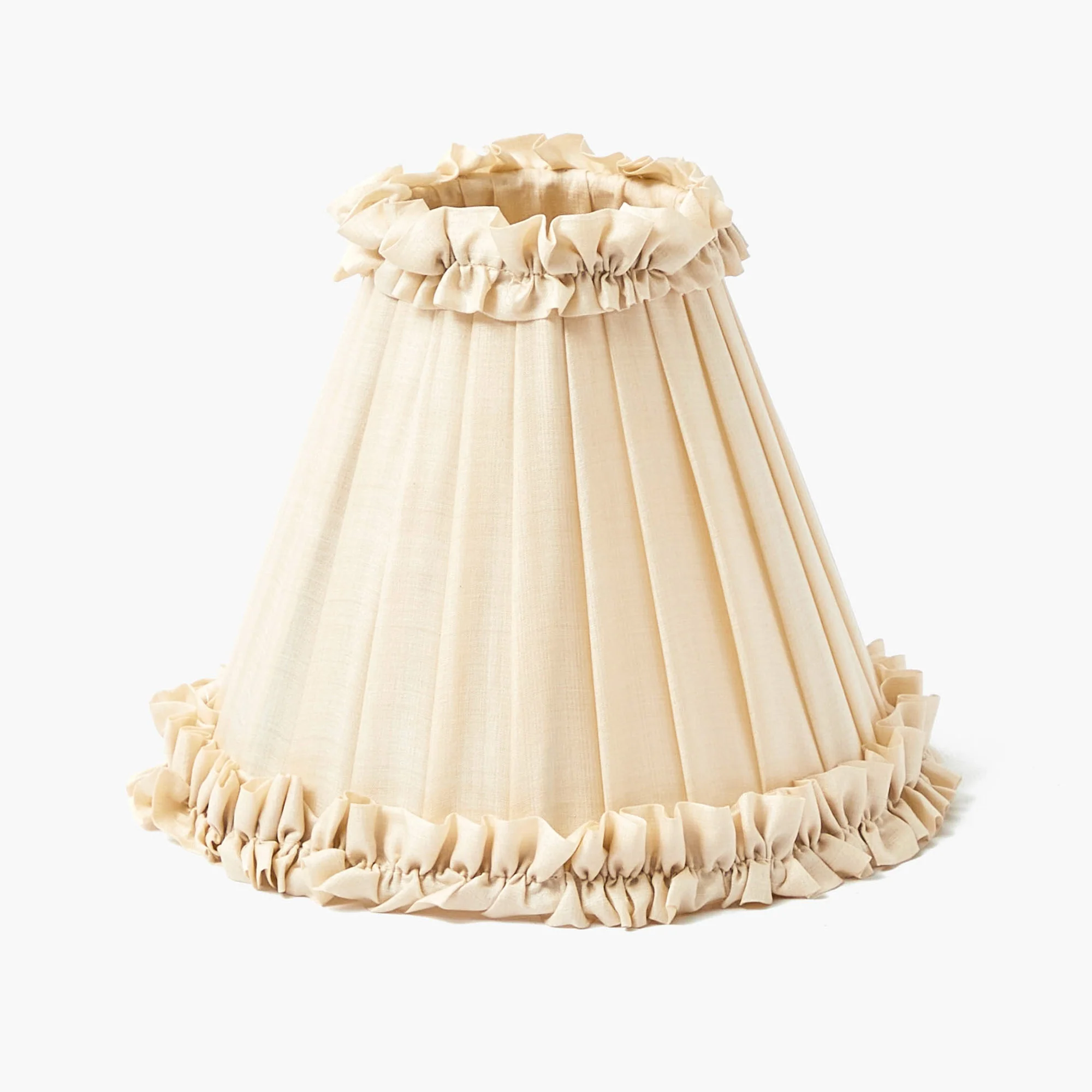 Corinthian Rechargeable Lamp with Cream Frilled Silk Shade (18cm) - Image 7