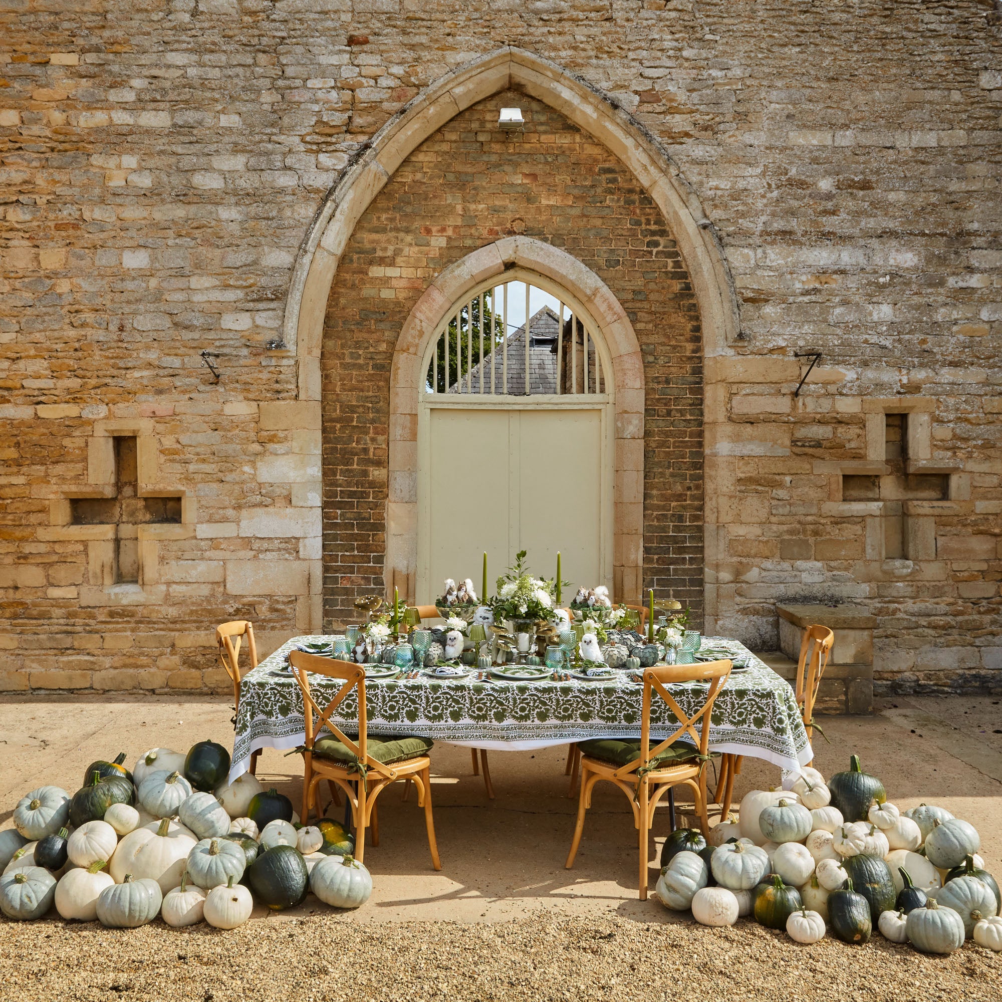Olive Pheasant Tablecloth - Image 5