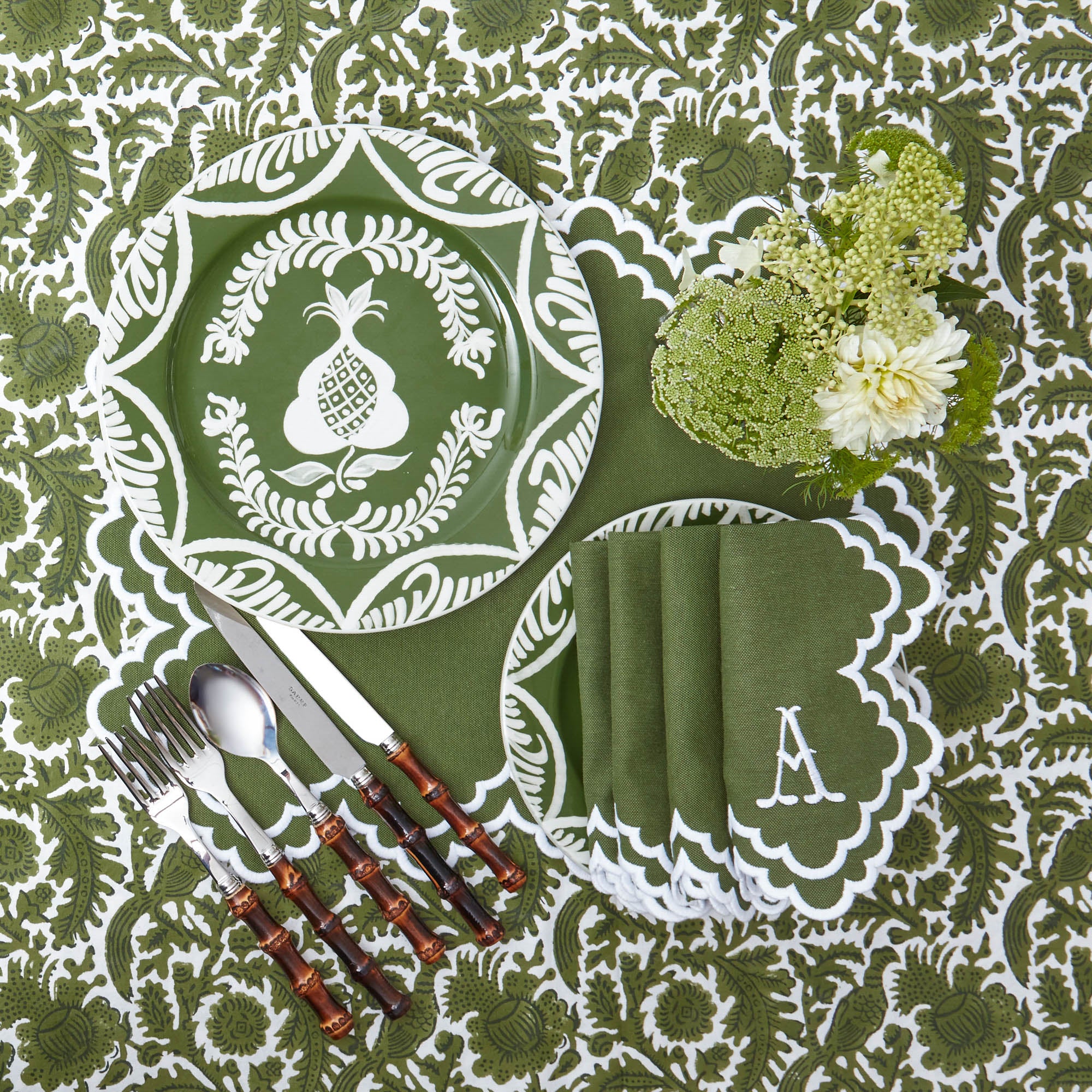 Olive Pheasant Tablecloth - Image 6