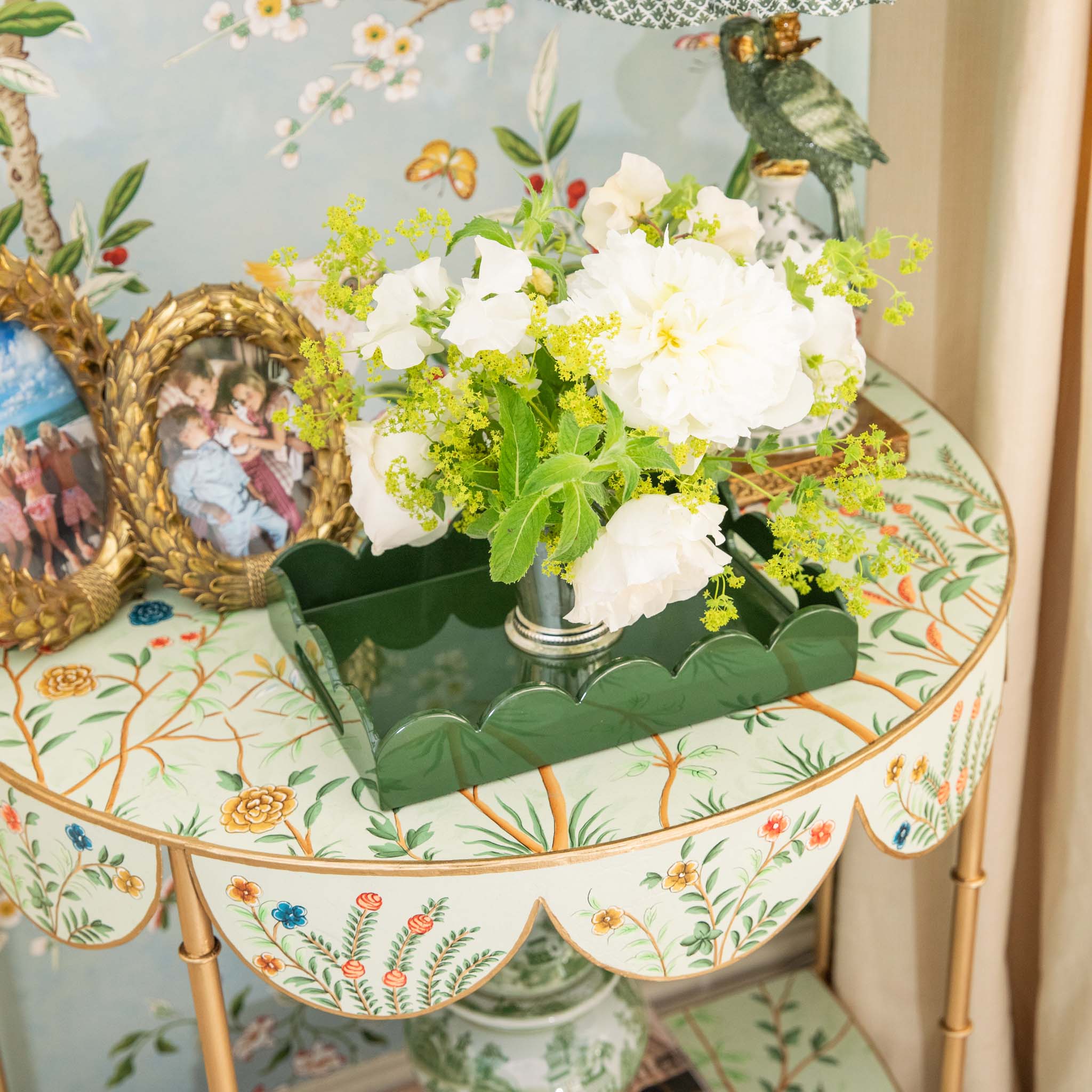 Annabelle Chinoiserie Tole Side Table - Image 8