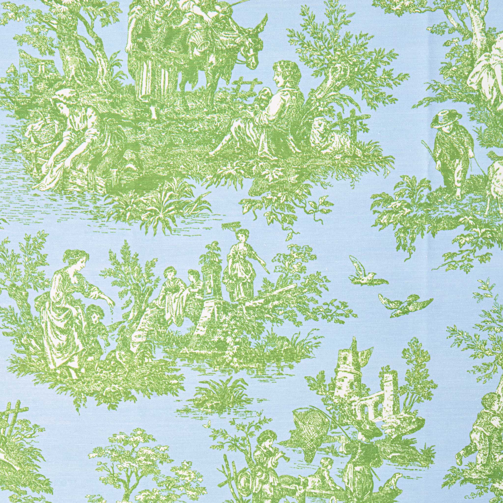Ottilie Blue Toile Tablecloth - Image 4