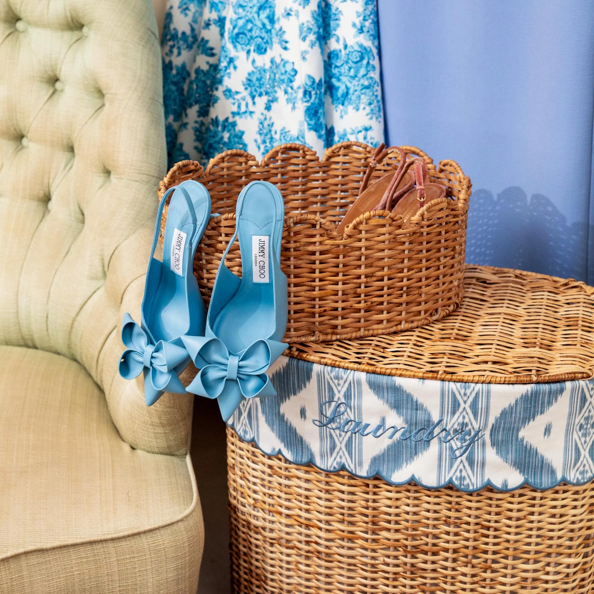 Oval Scalloped Rattan Baskets (Set of 3) - Image 11