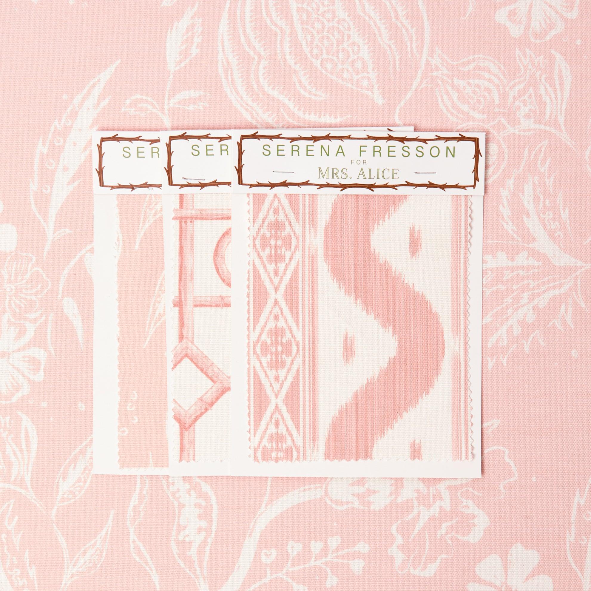 Palm Beach Pink Chelsea Square Fabric - Image 3