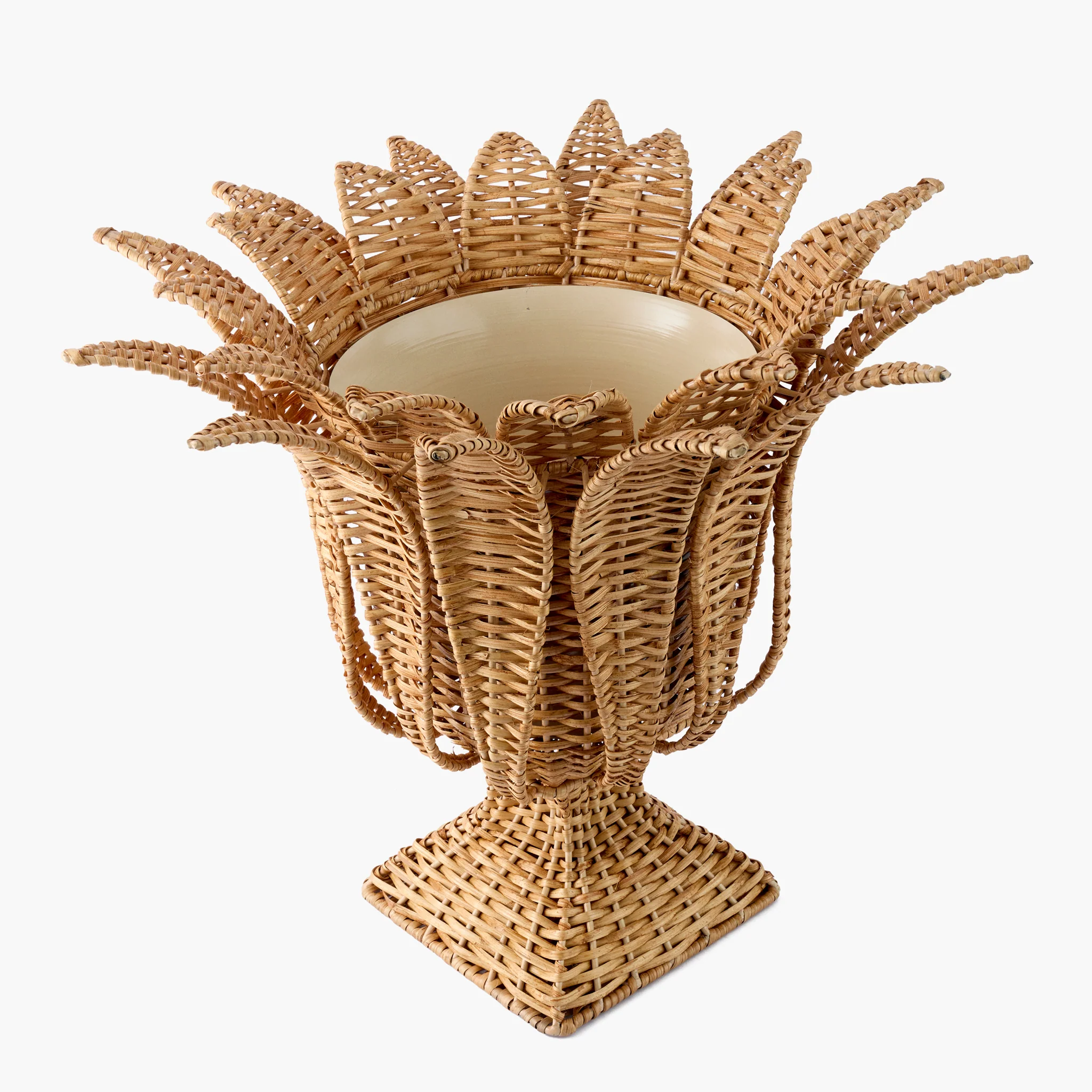 Palm Rattan Urn - Image 3