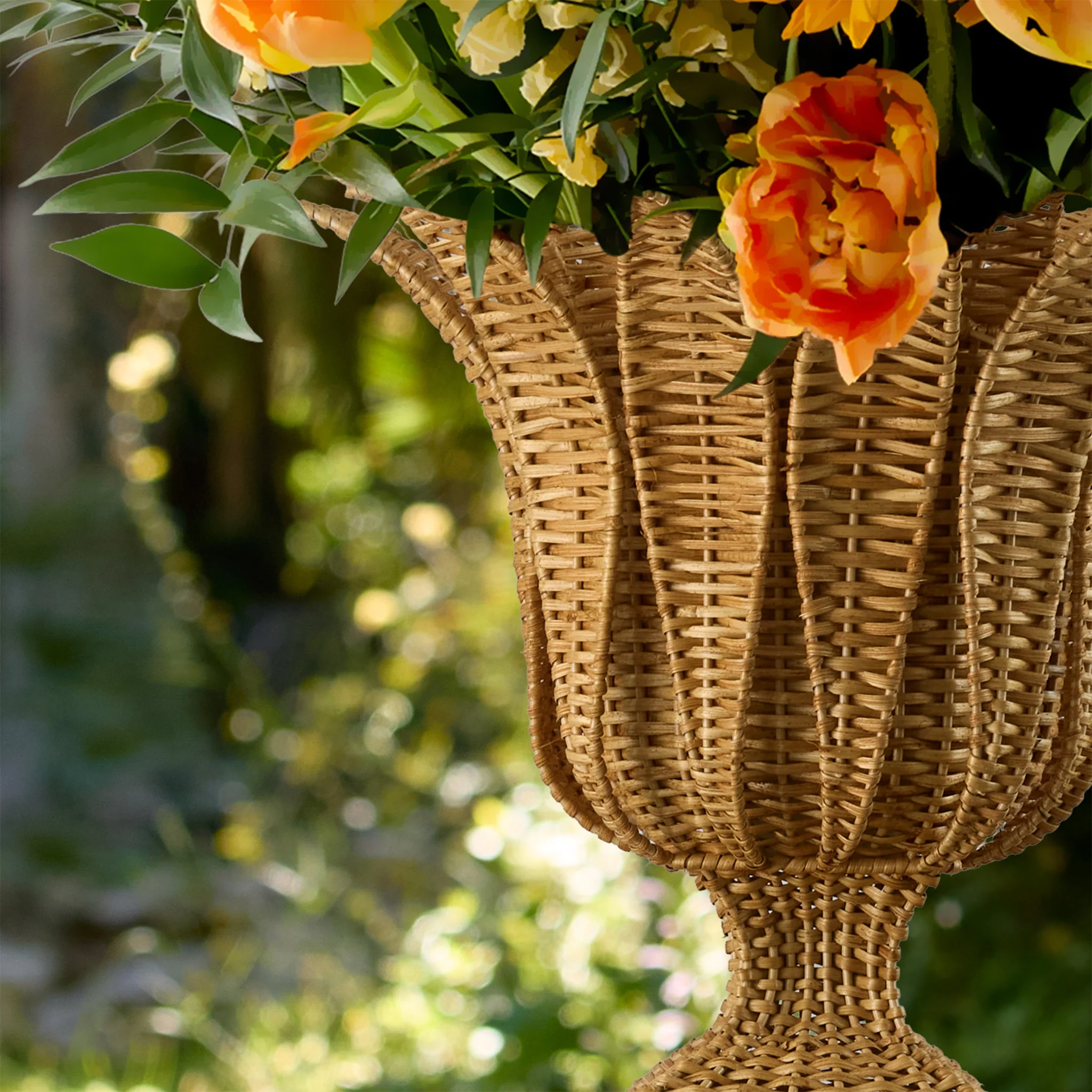 Palm Rattan Urn - Image 7