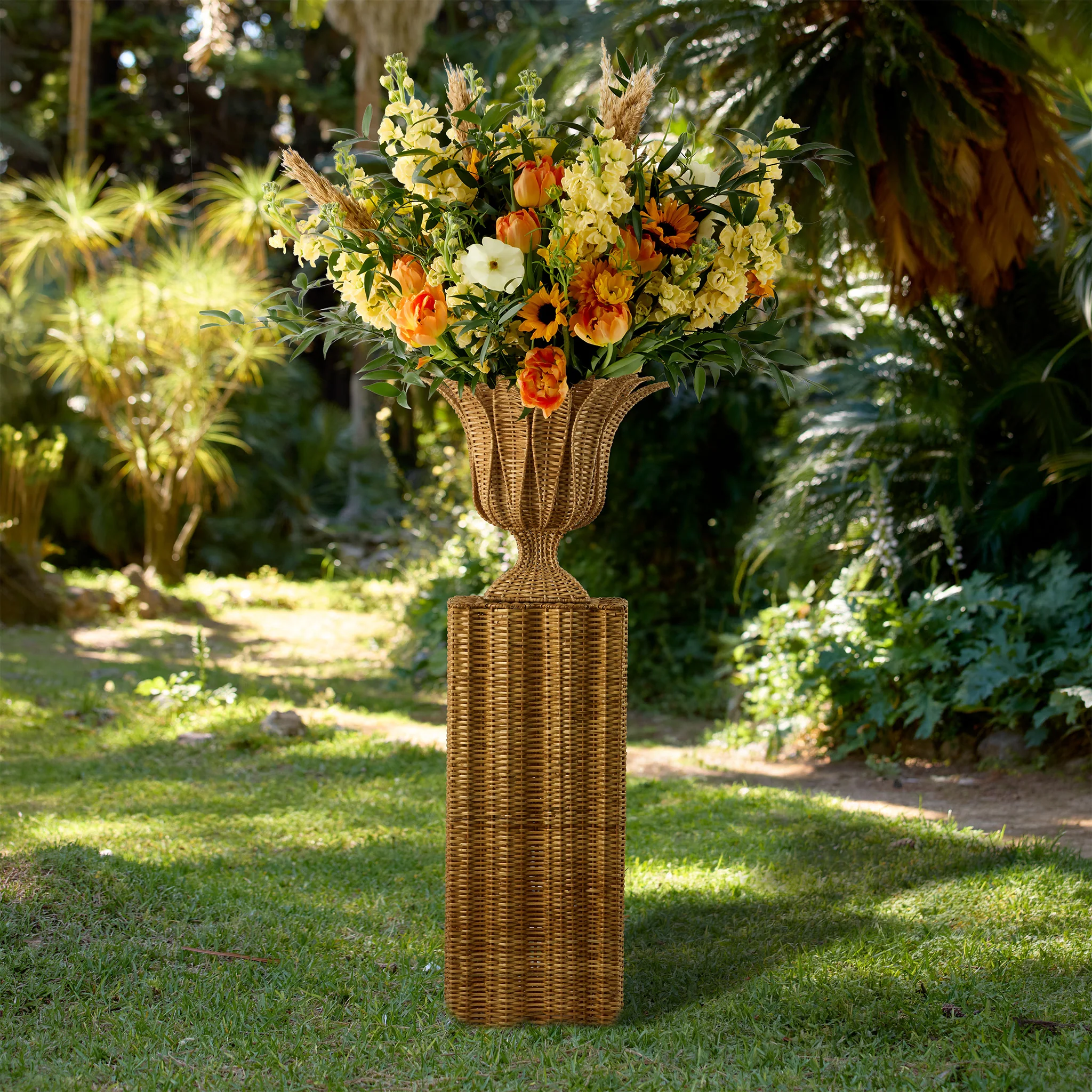 Palm Rattan Urn - Image 5