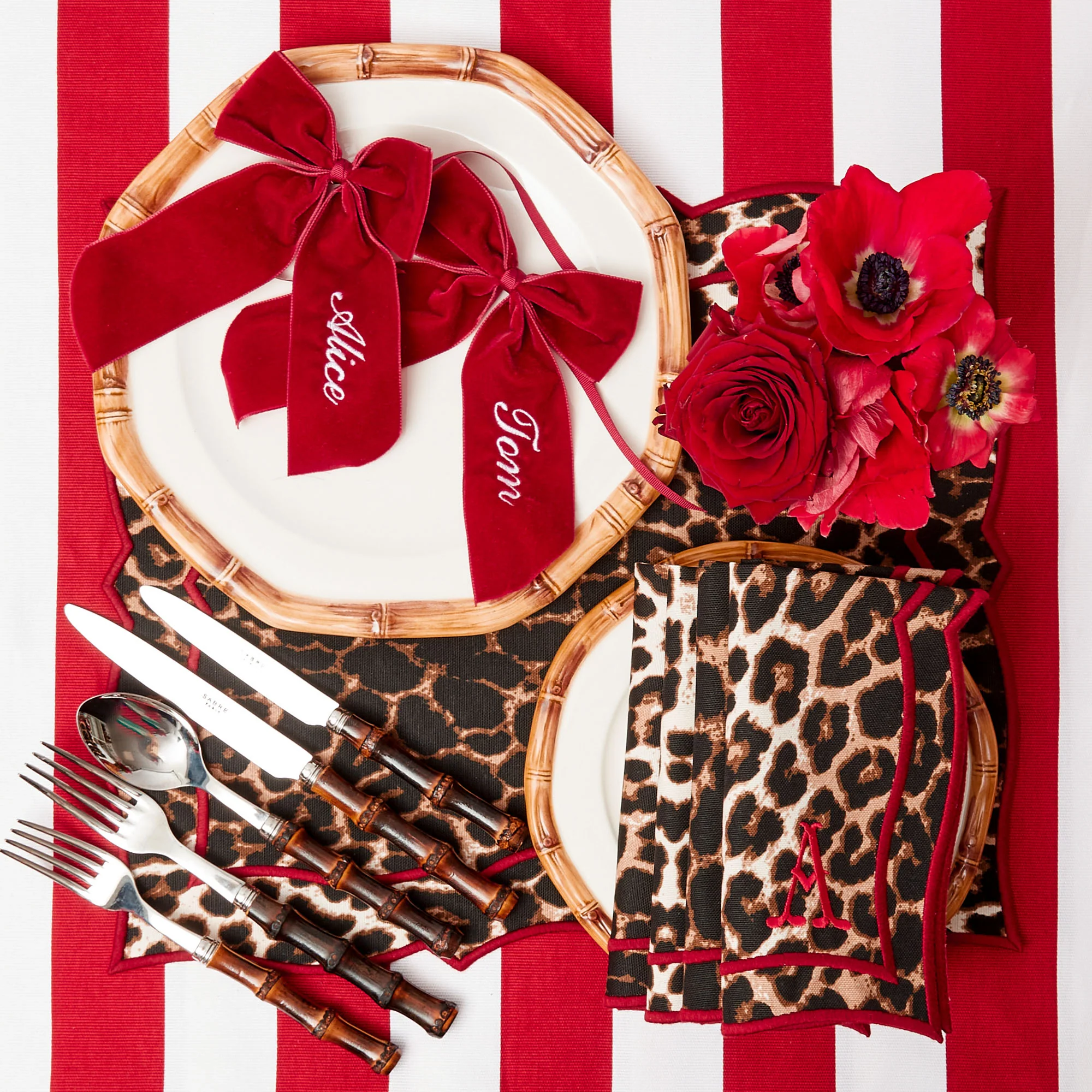 Personalisable Berry Red Velvet Bow - Image 10