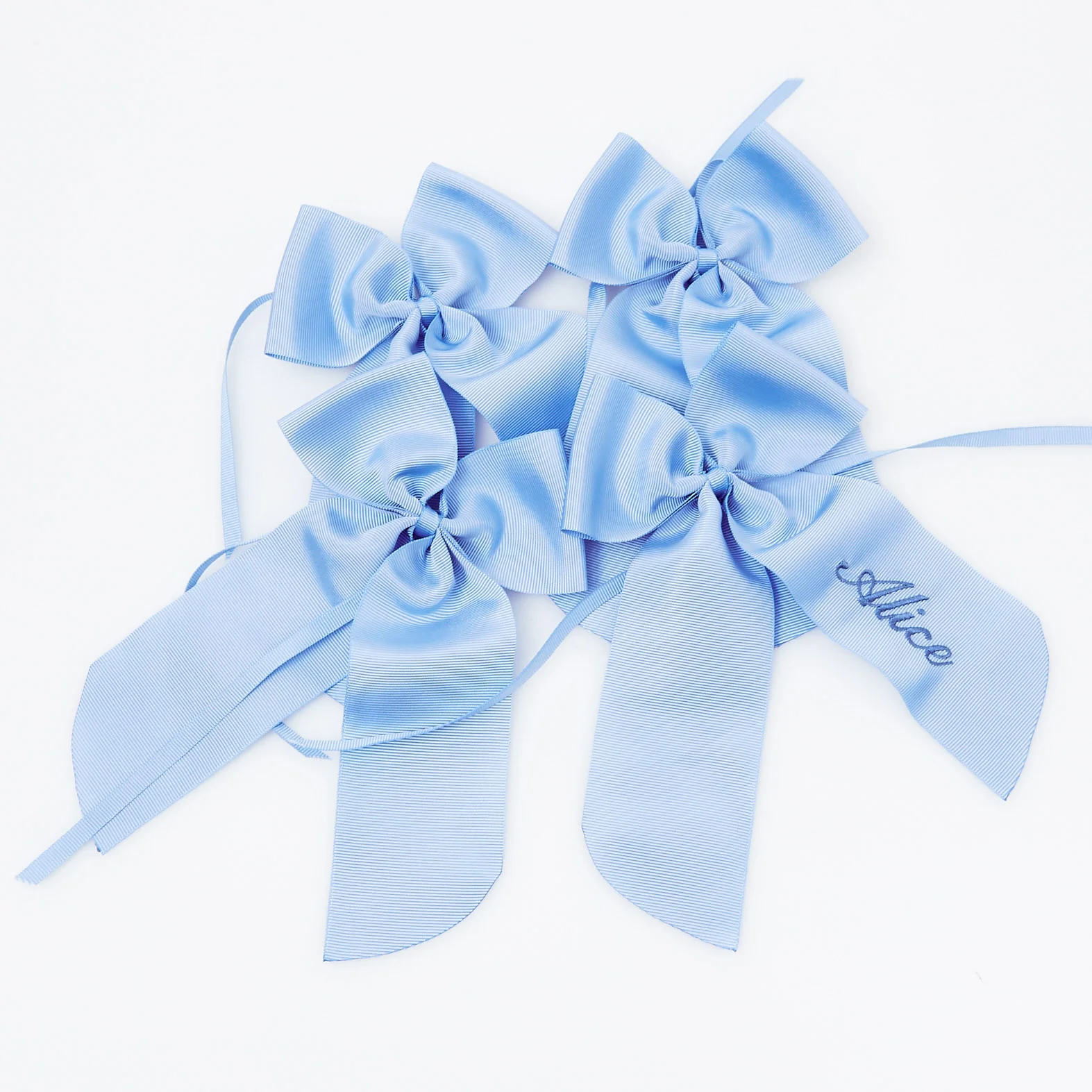 Personalisable Blue Grosgrain Bow - Image 7