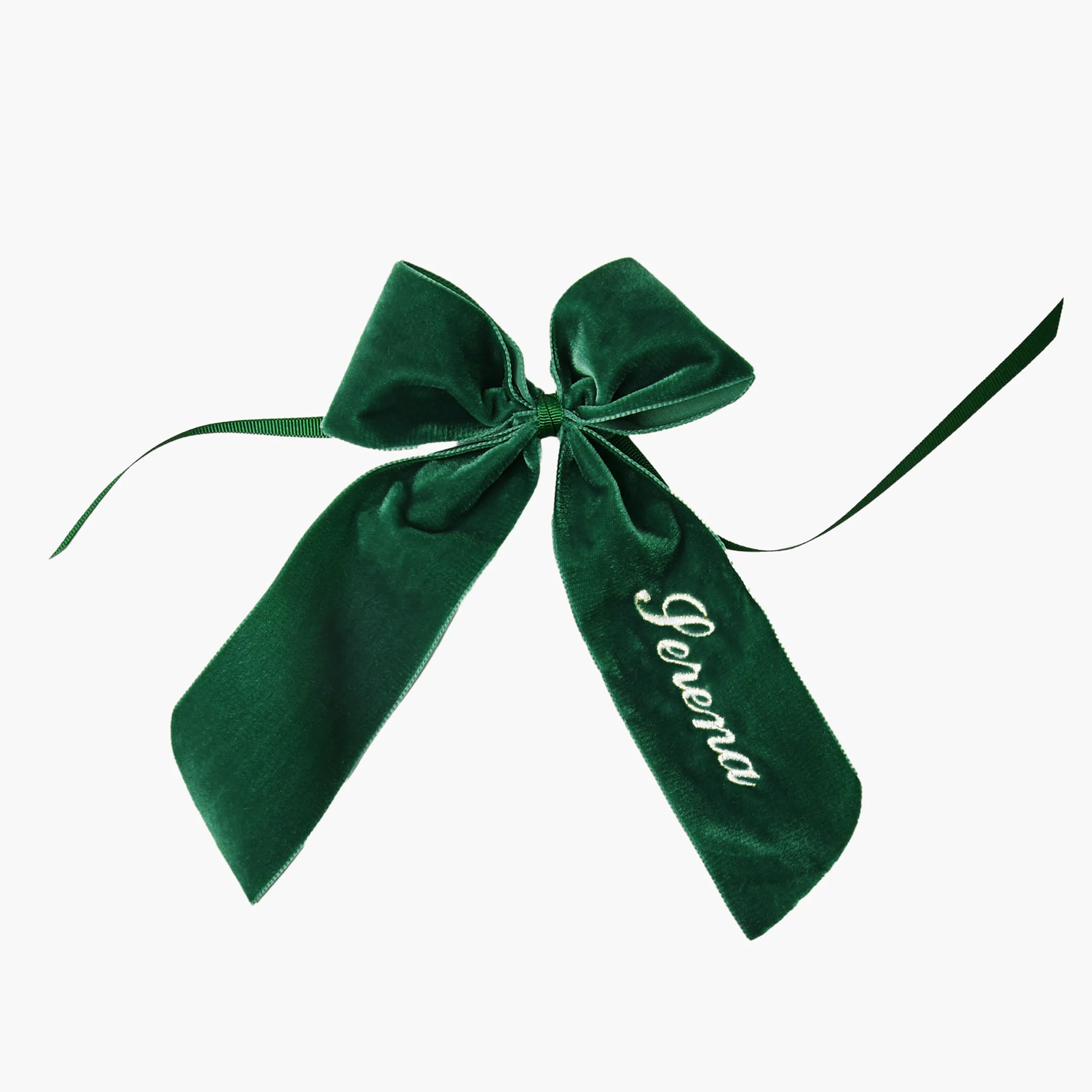 Personalisable Dark Green Bow