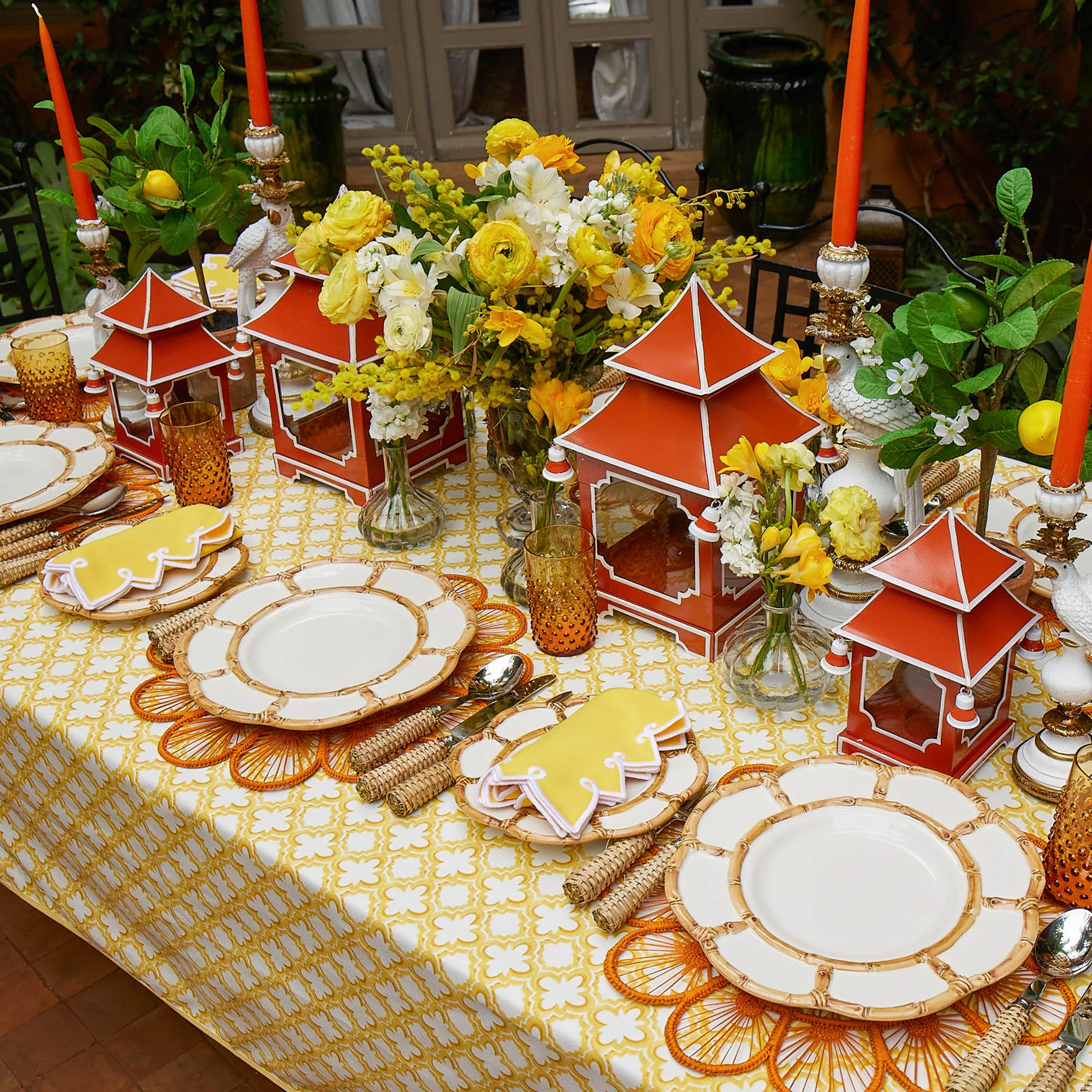 Petal Bamboo Ceramic Dinner Plate - Image 20
