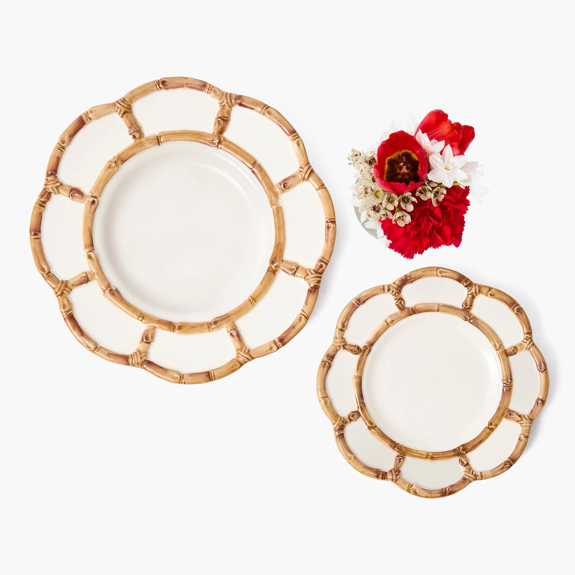 Petal Bamboo Ceramic Starter Plate - Image 7