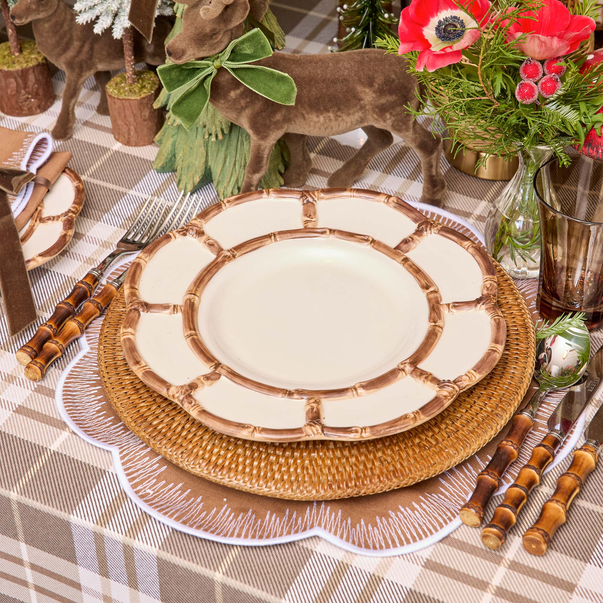 Brown Rattan Charger Plates (Set of 4) - Image 14