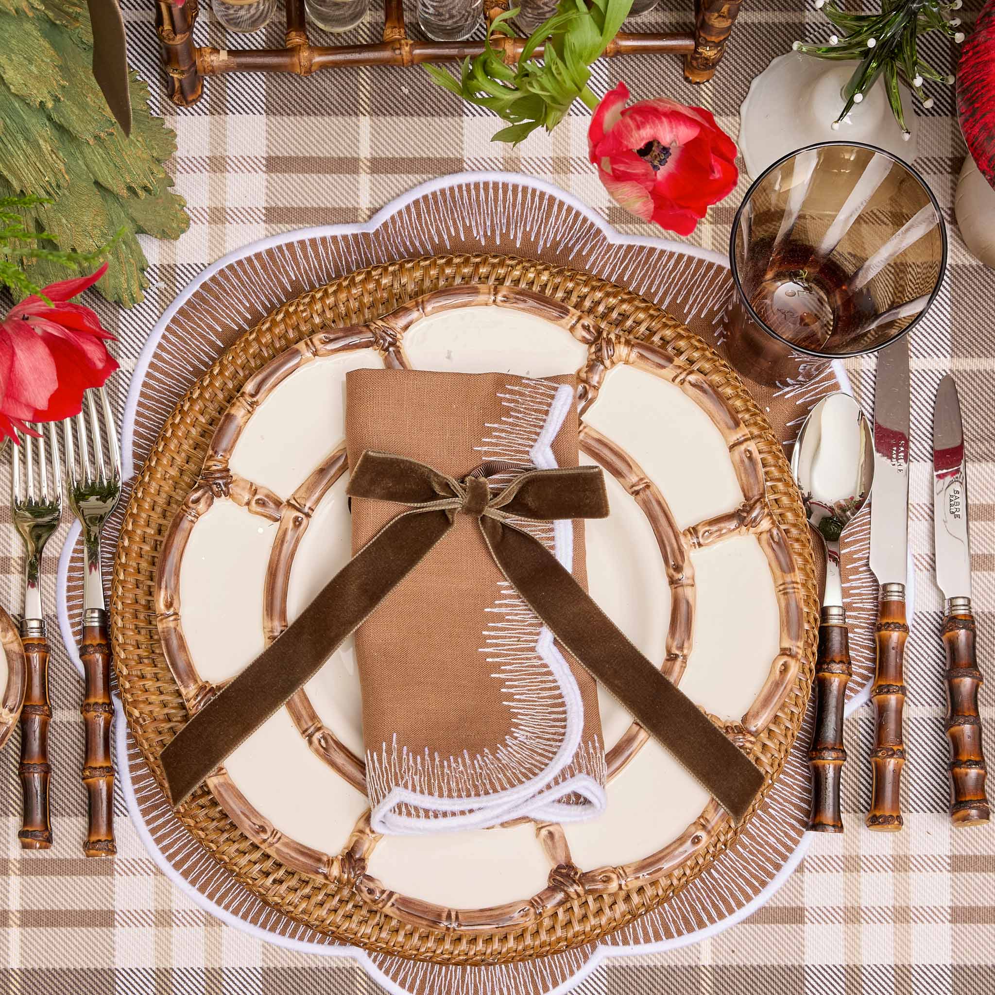 Brown Rattan Charger Plates (Set of 4) - Image 17
