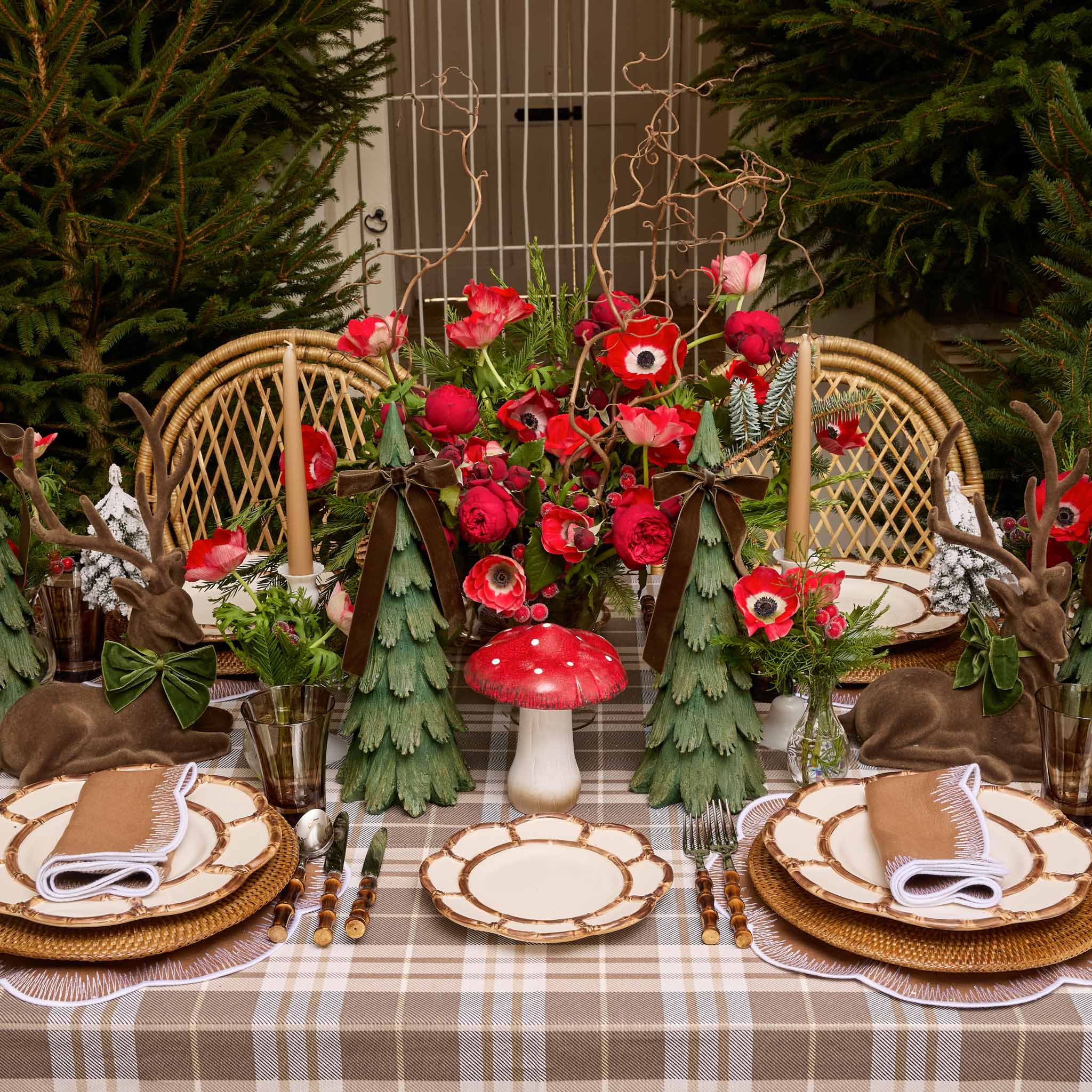 Petal Burnt Bamboo Starter Plate (Set of 4) - Image 6