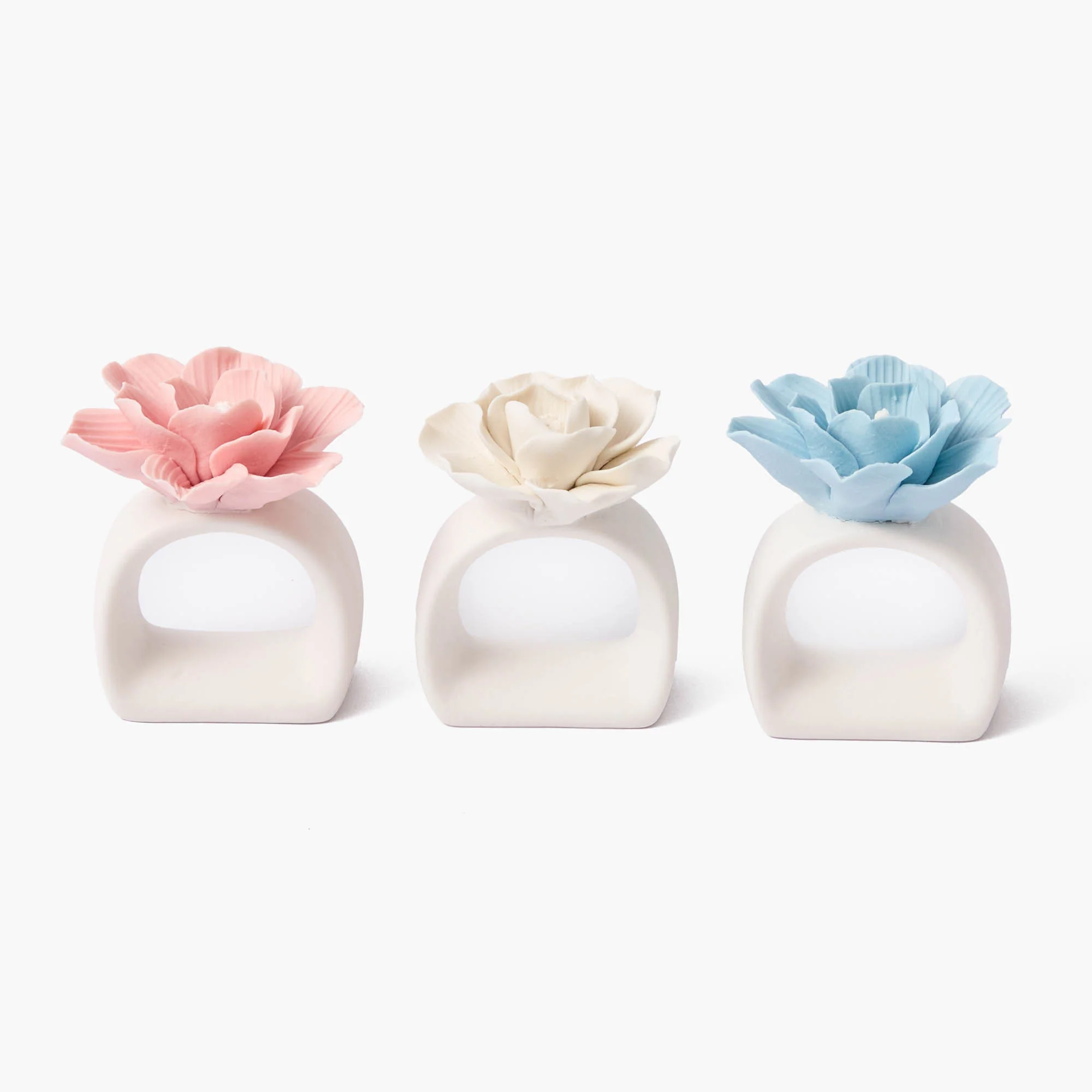 Petal Pink Fiore Napkin Rings (Set of 4) - Image 5