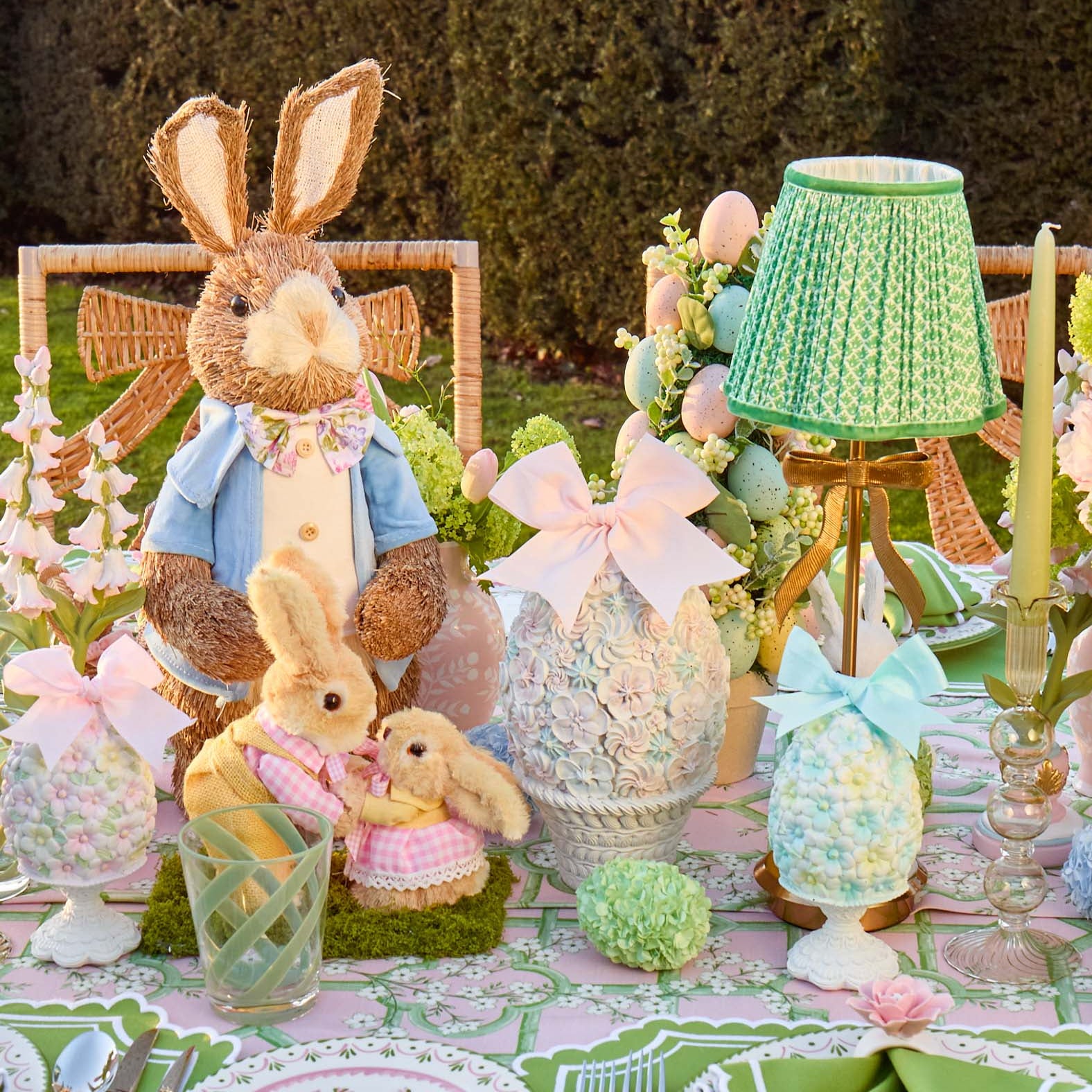 Pink & Blue Floral Easter Egg (Pair) - Image 2