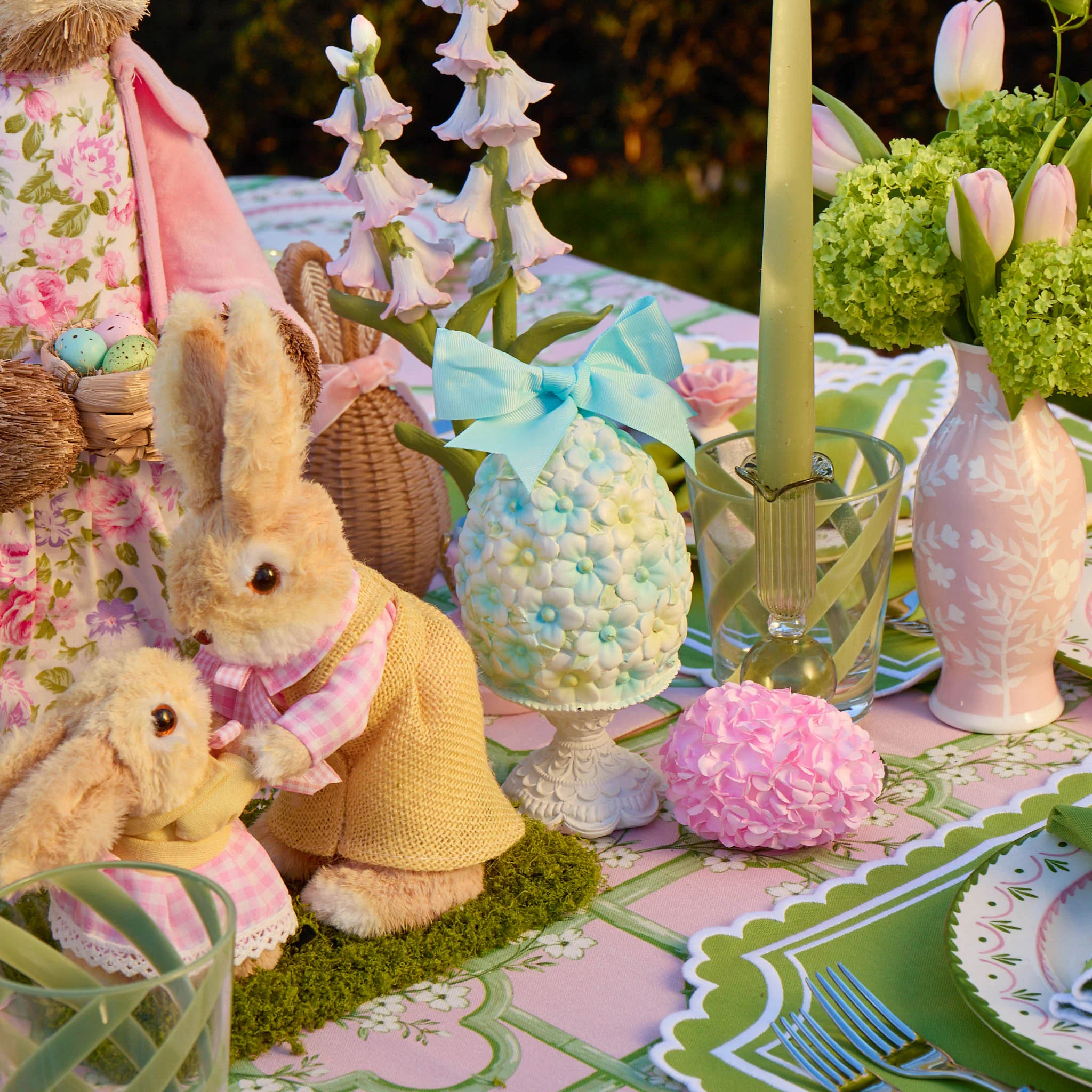 Pink & Blue Floral Easter Egg (Pair) - Image 6