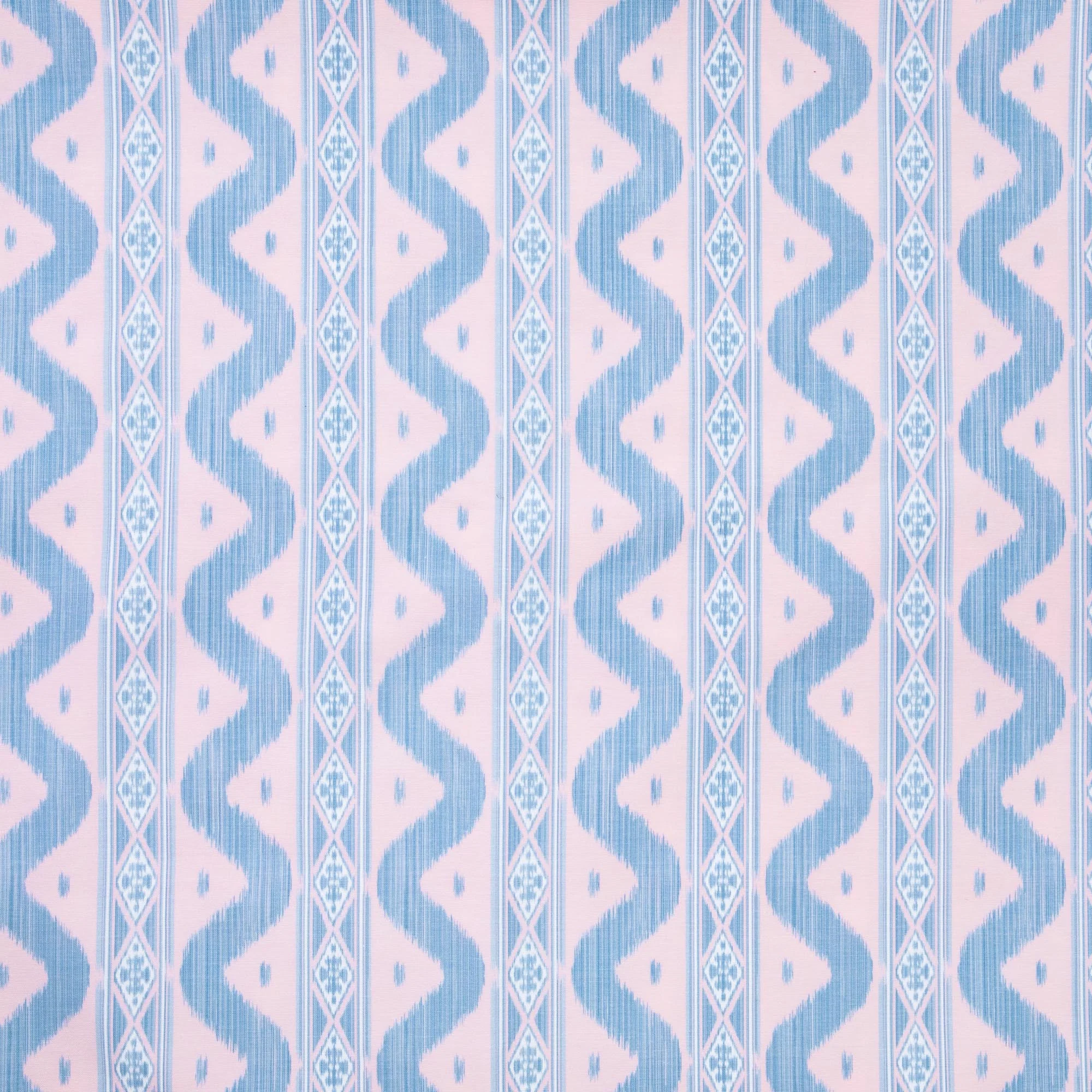 Pink & Blue Ikat Tablecloth - Image 5
