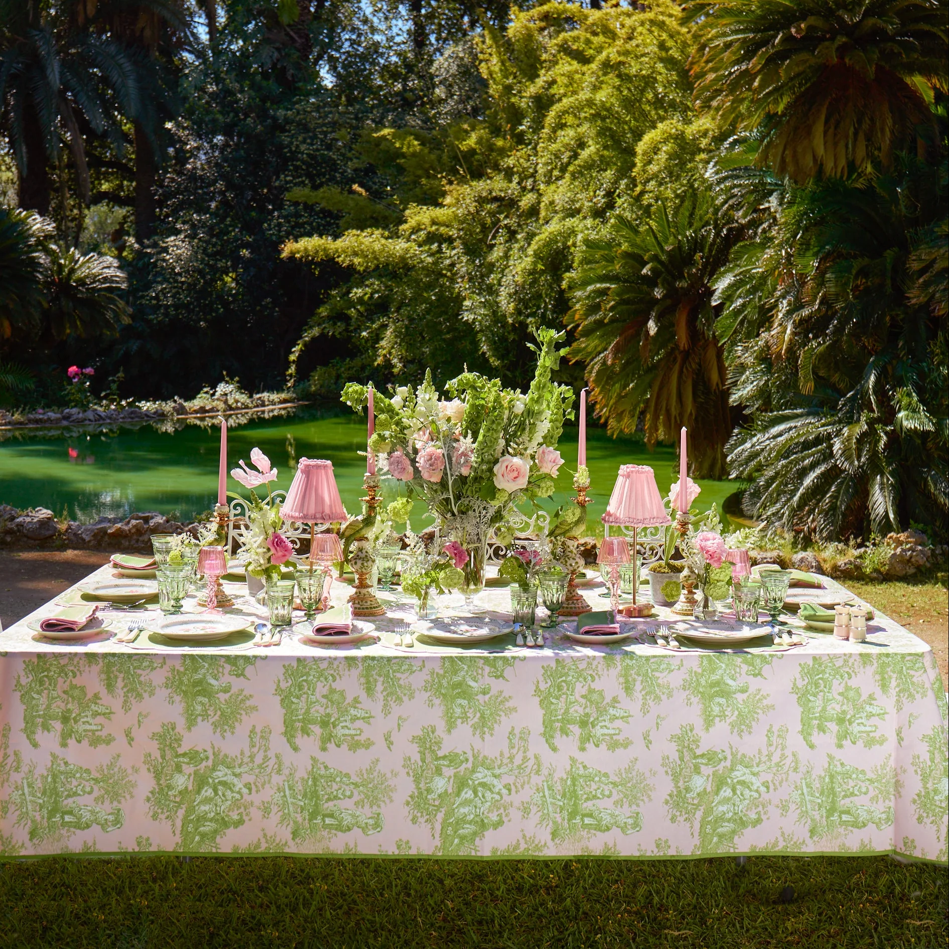 Pink Glass Lantern Tea Light Holder Set - Image 10