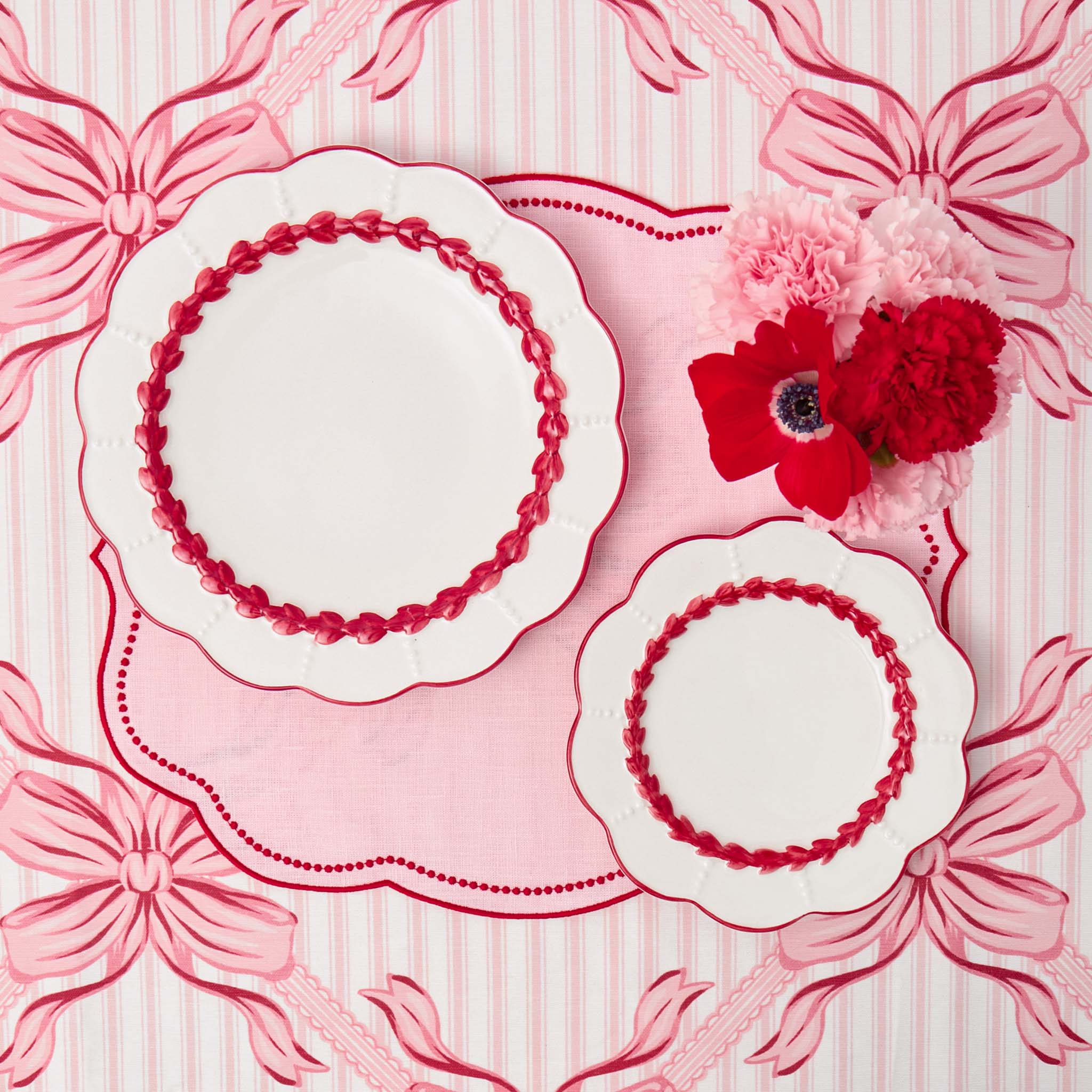 Pink Audrey Bow Tablecloth - Image 7