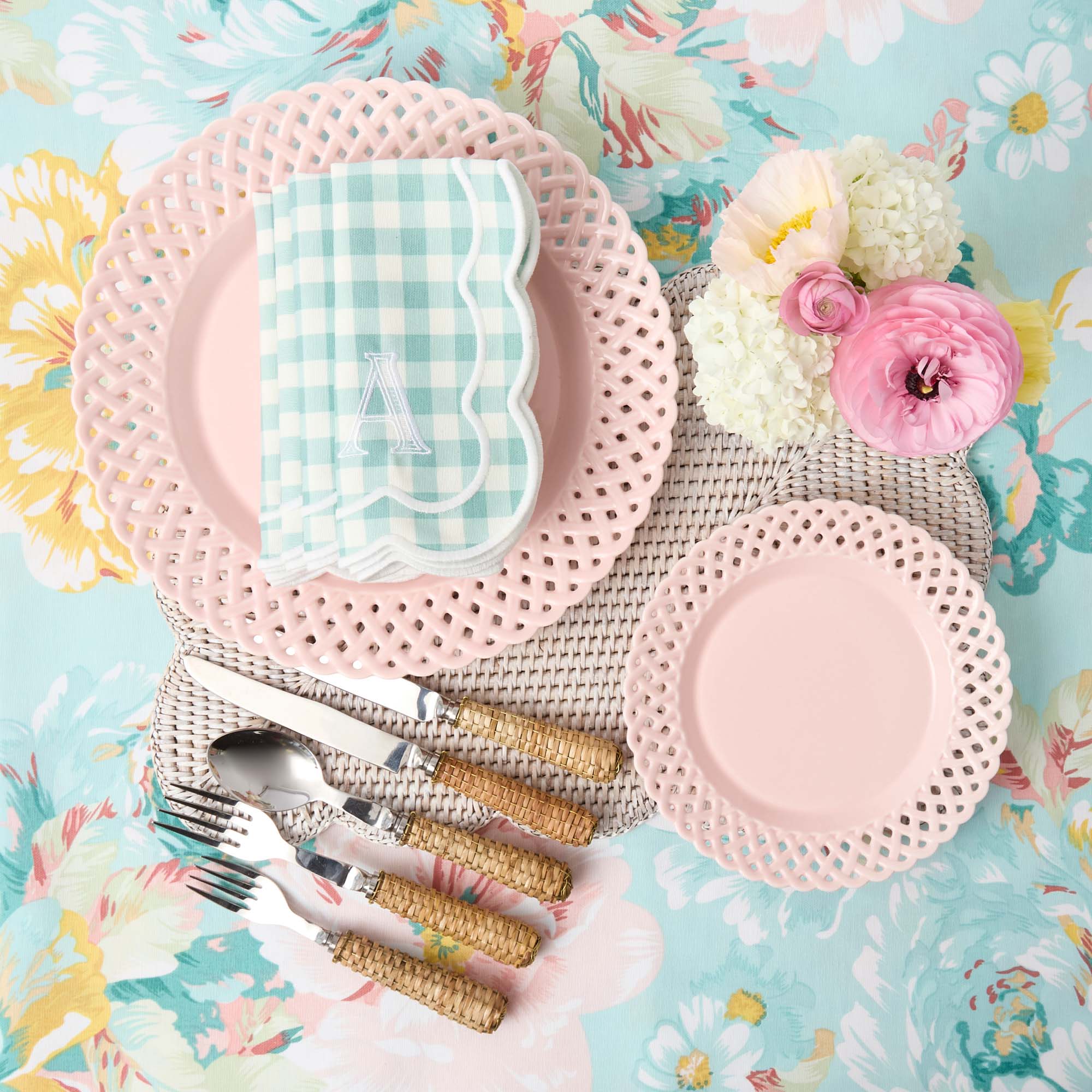 Pink Basketweave Starter Plate - Image 12