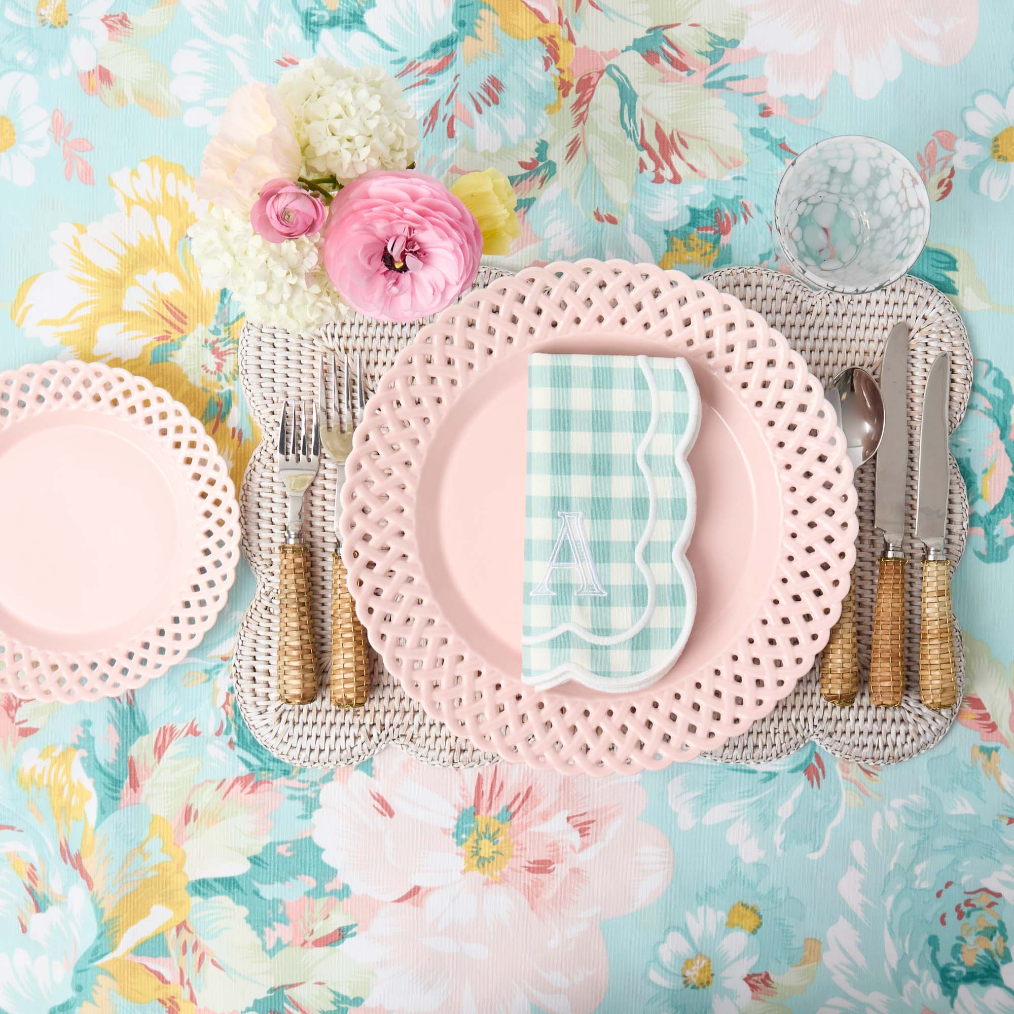 Pink Basketweave Starter Plate - Image 13