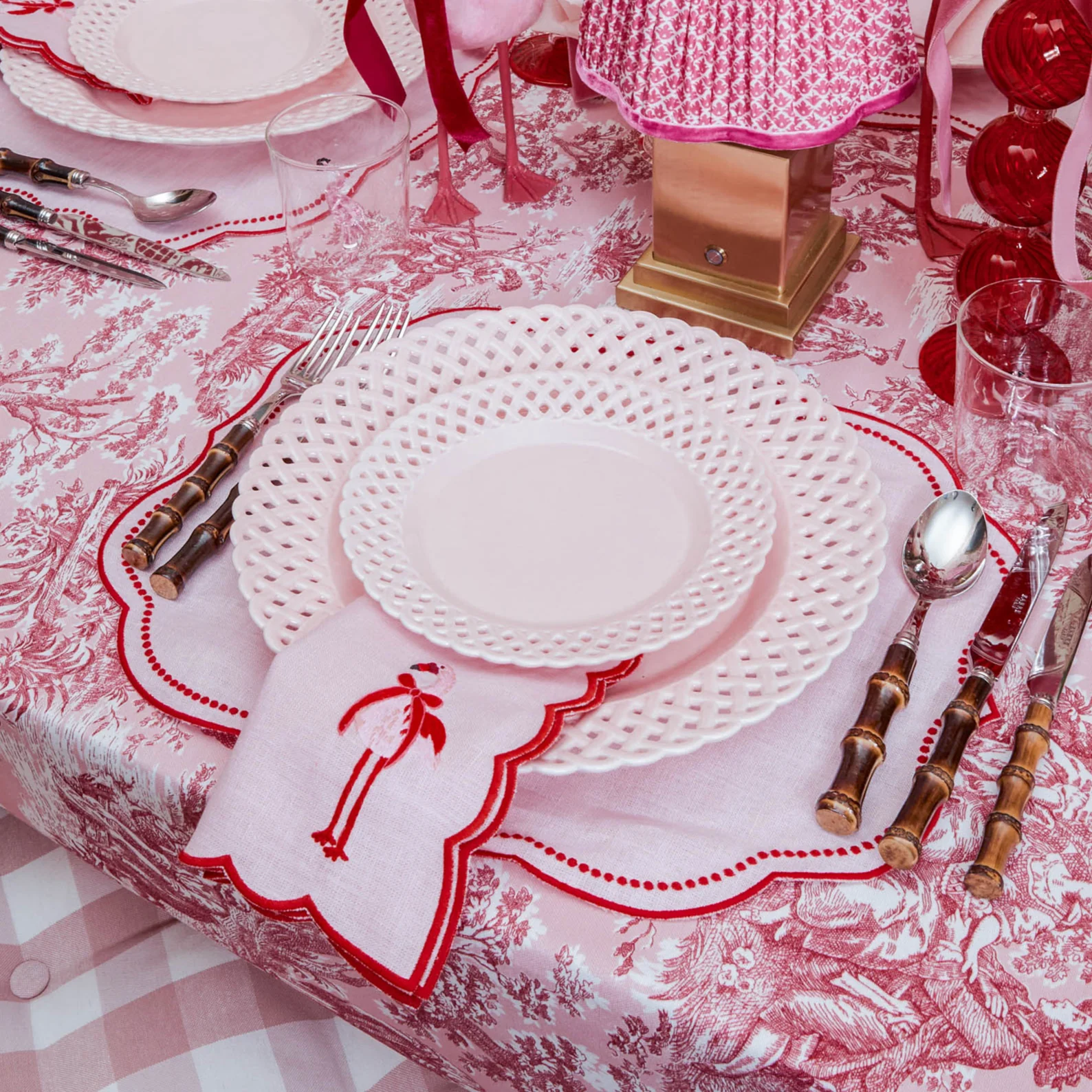 Pink Basketweave Starter Plate - Image 15