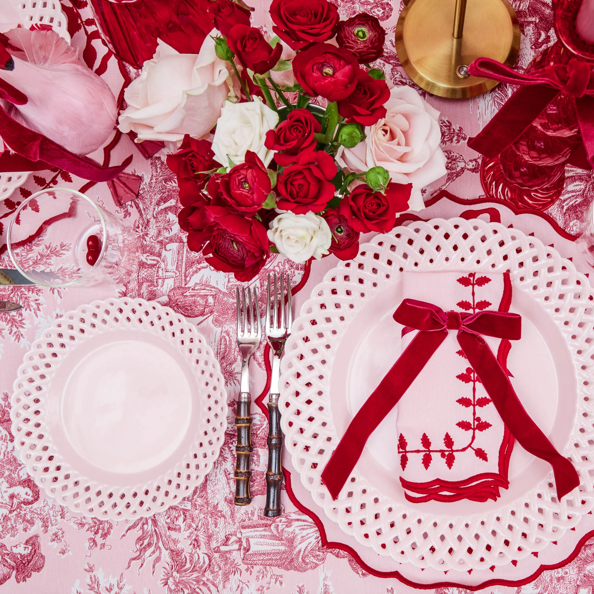 Pink Basketweave Starter Plate - Image 18