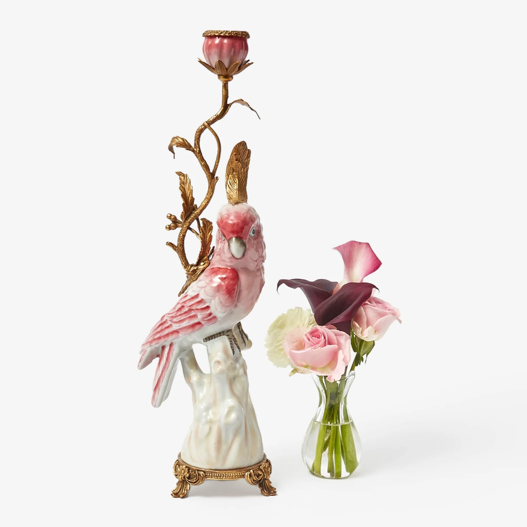 Pink Cockatiel Candle Holder - Image 9
