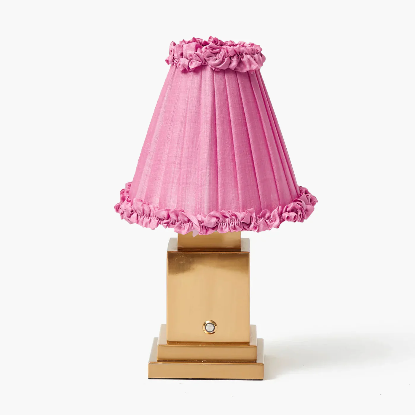 Pink Frilled Silk Lampshade (18cm) - Image 6