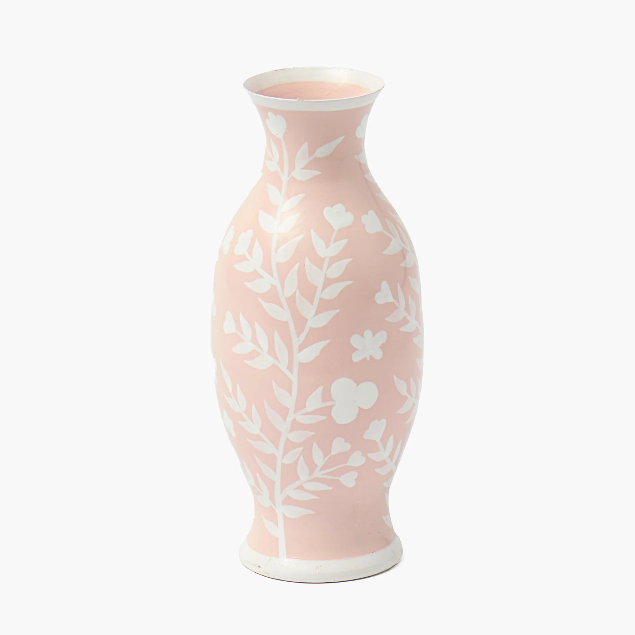 Pink Hand Painted Tole Bud Vases (Set of 3) - Image 11