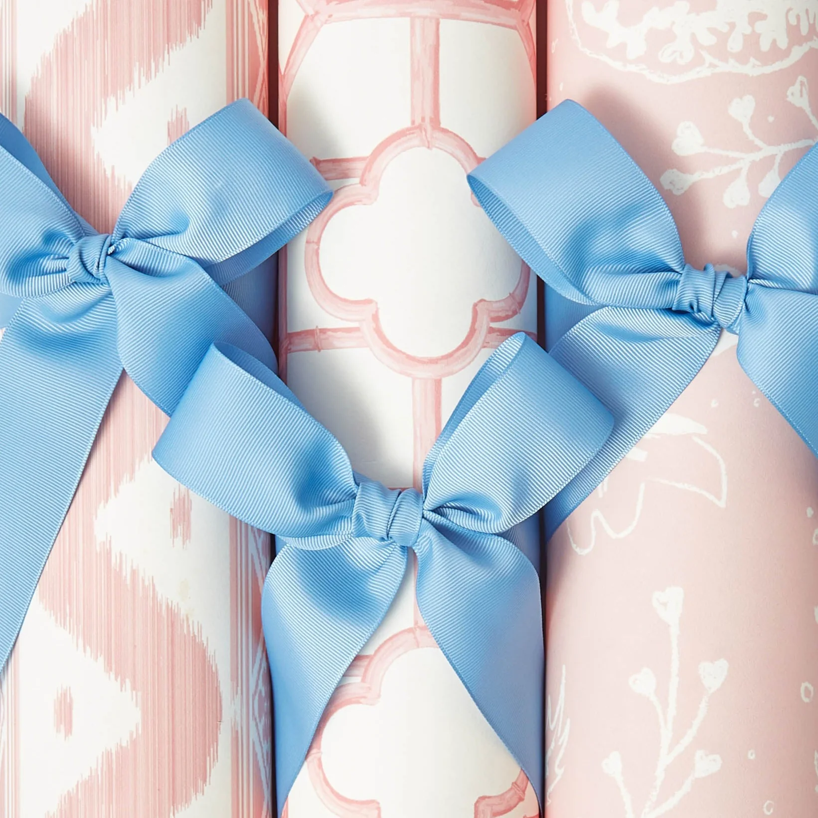 Pink Ikat Stripe Wallpaper - Image 2