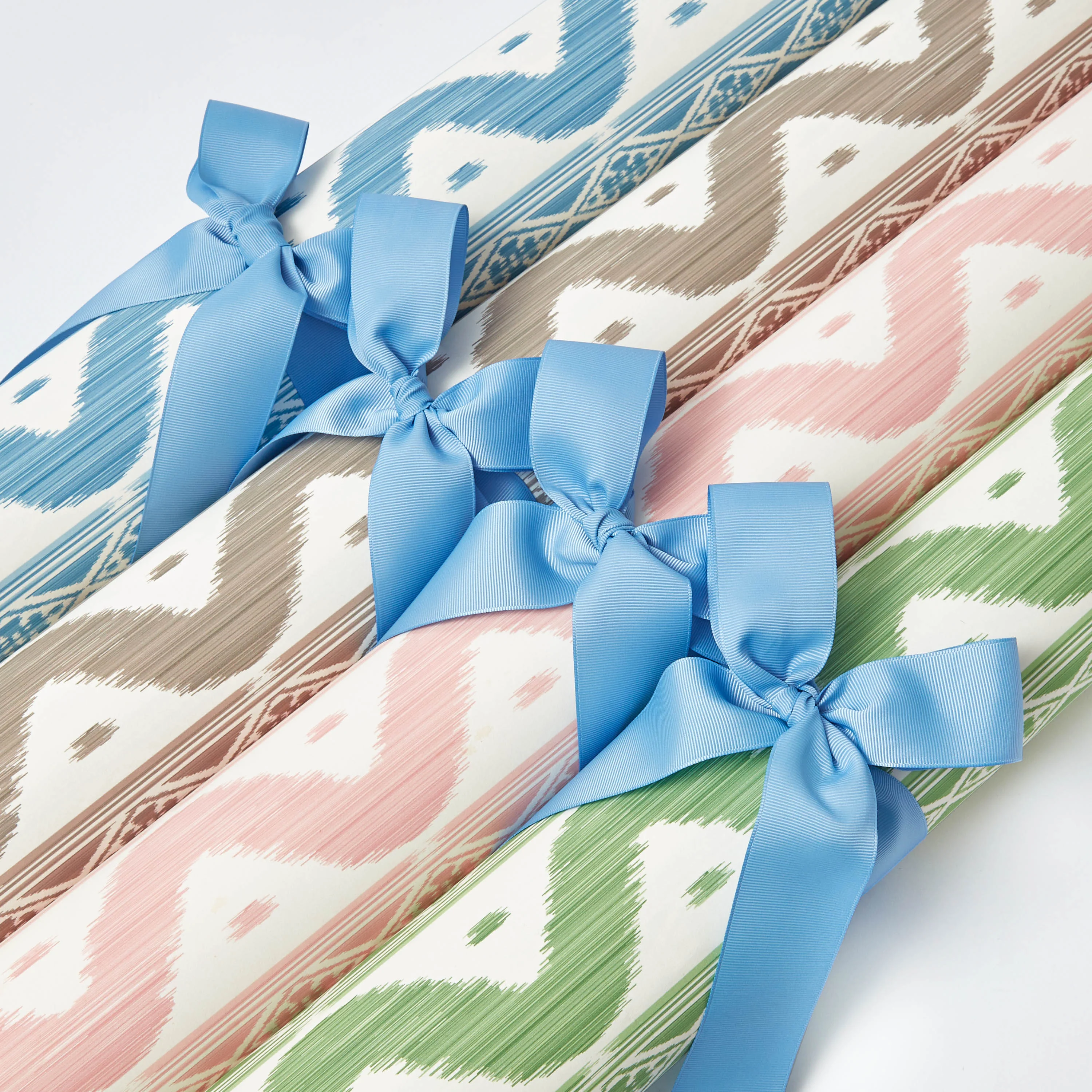 Pink Ikat Stripe Wallpaper - Image 7