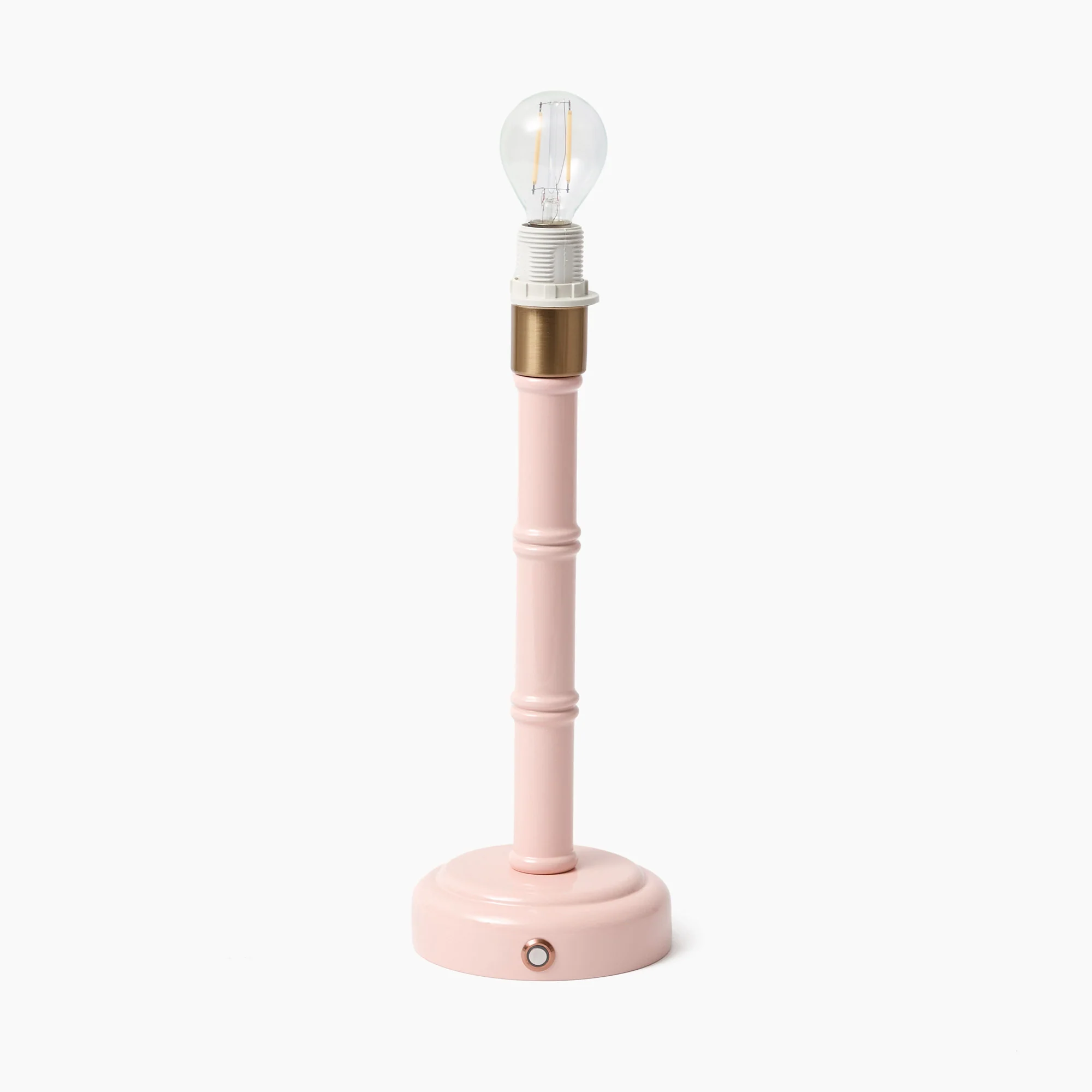 Pink Leonora Lacquer Rechargeable Lamp with Pink Ikat Shade (18cm) - Image 6