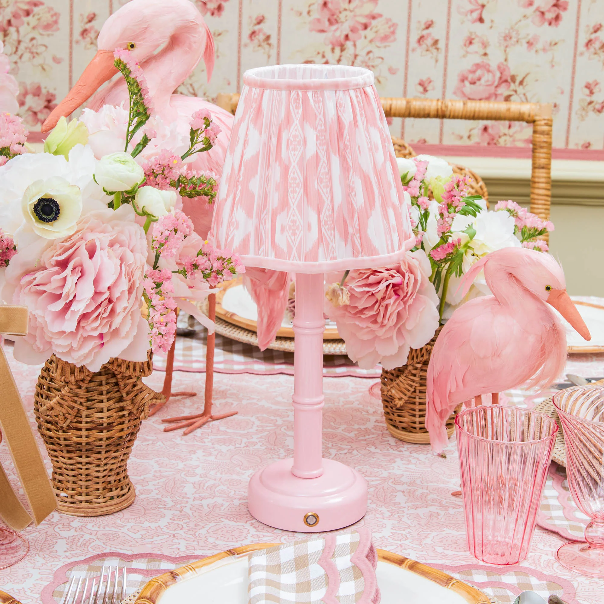 Pink Ikat Lampshade (18cm) - Image 18