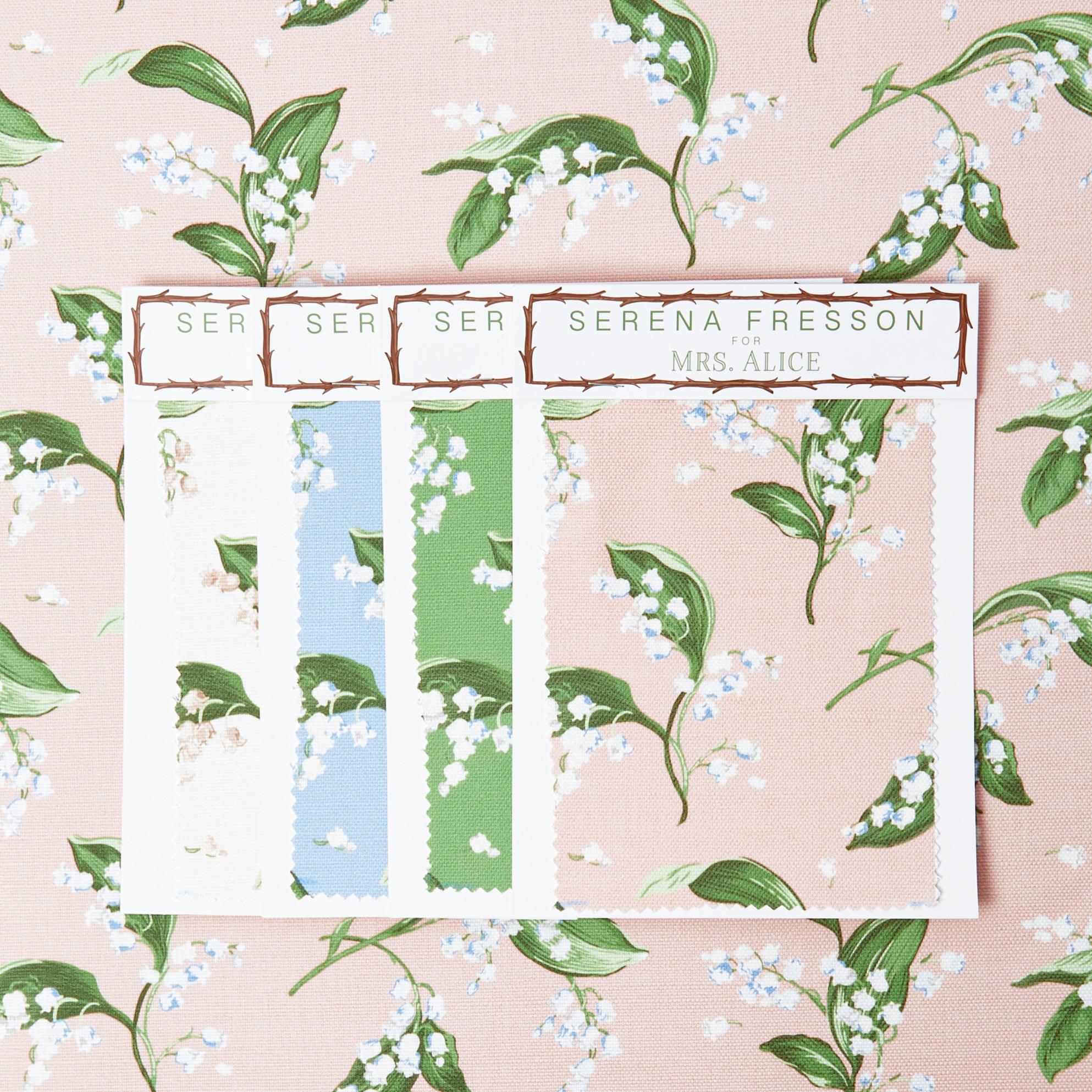 Pink Lily of the Valley Fabric - Image 11