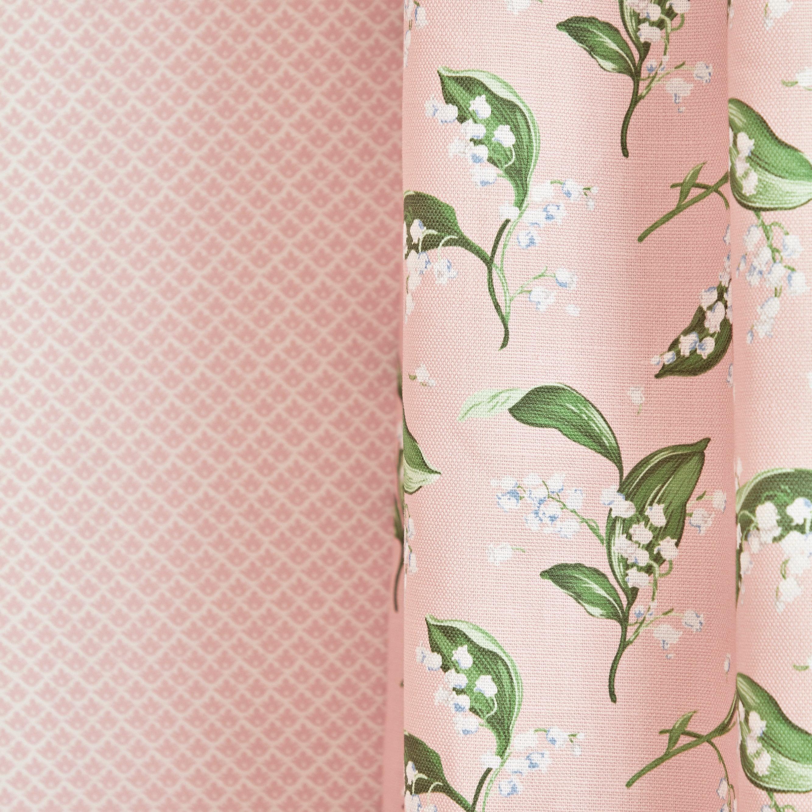 Pink Lily of the Valley Fabric - Image 3