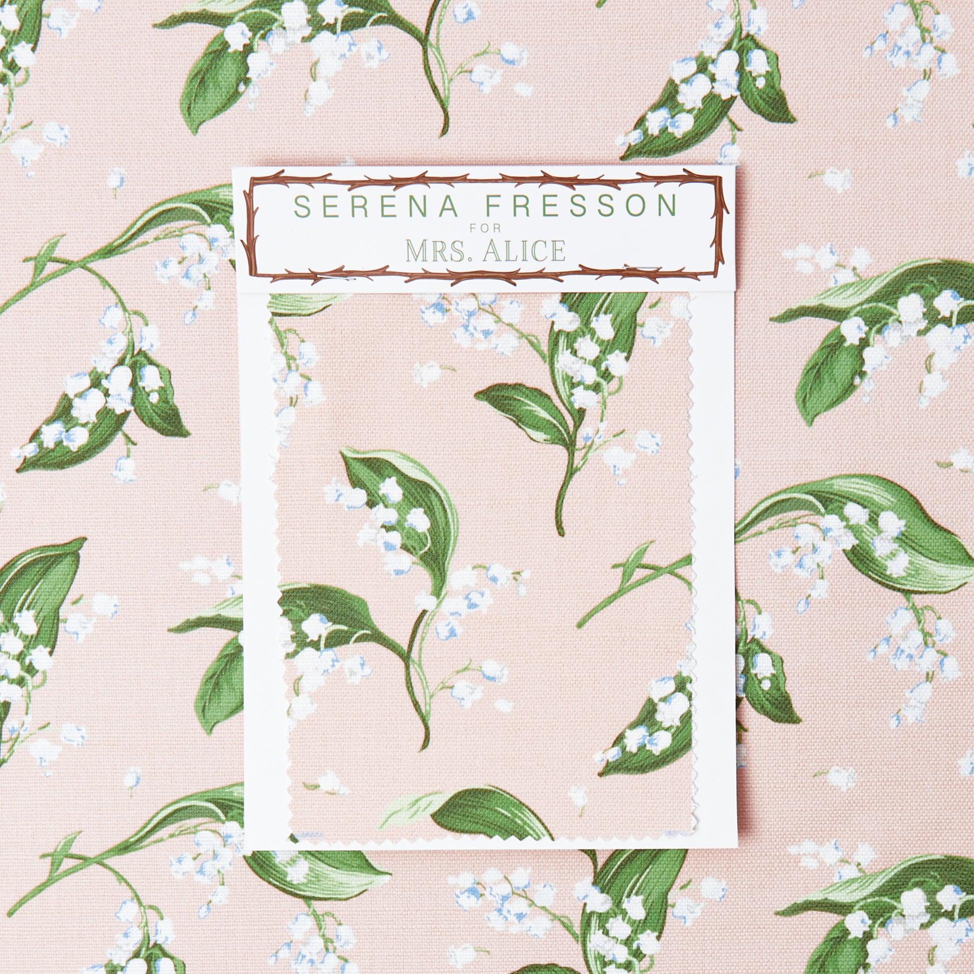 Pink Lily of the Valley Fabric - Image 8